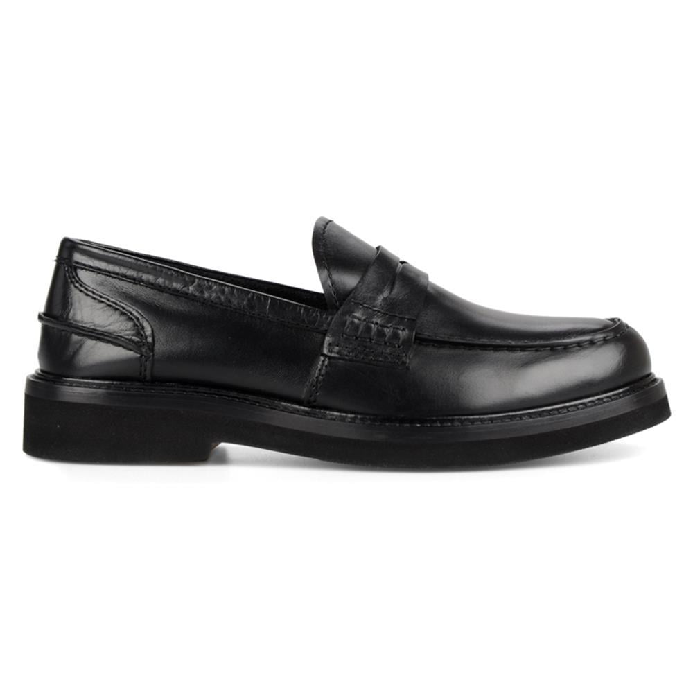 Black Men Loafer Leather Shoes