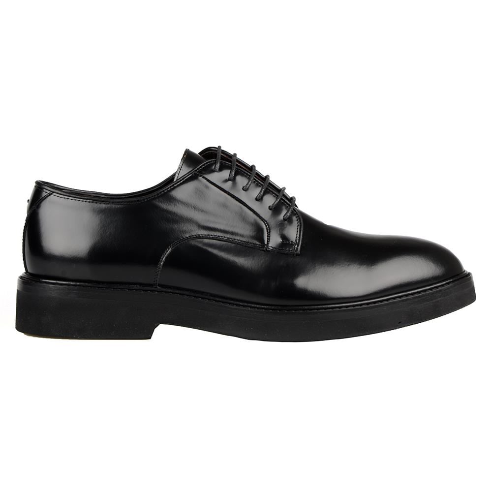Black Leather Classic Men's Shoes