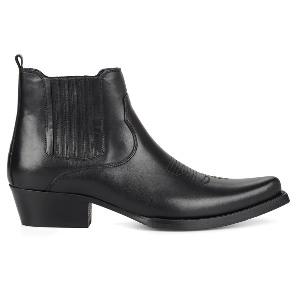 Siyah Erkek Kovboy Botu (Foot)