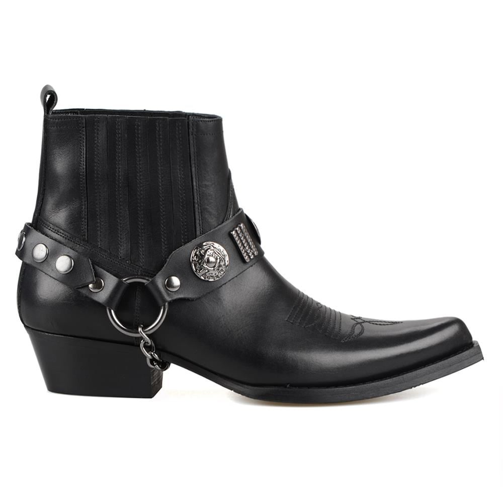 FootCourt Cowboy Boots Black