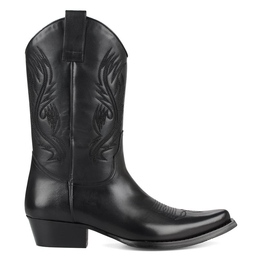 Siyah Erkek Kovboy Çizmesi