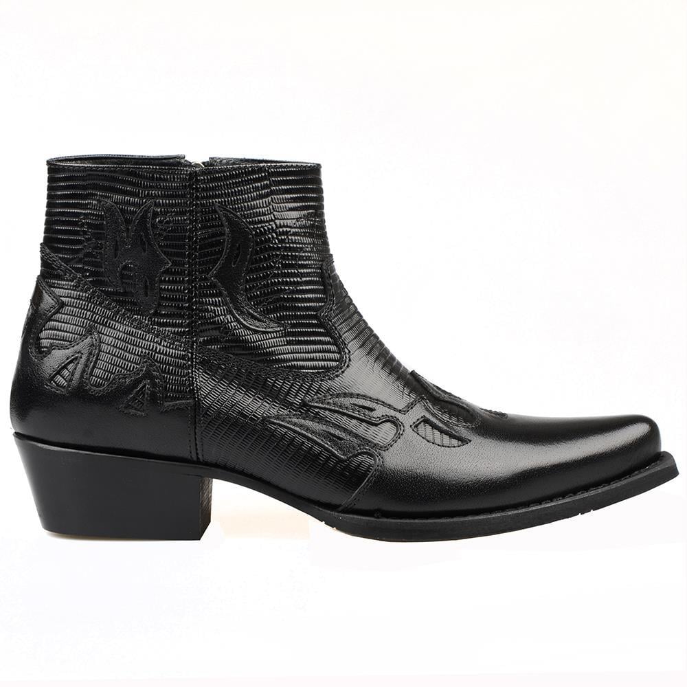 FootCourt Cowboy Boots Black