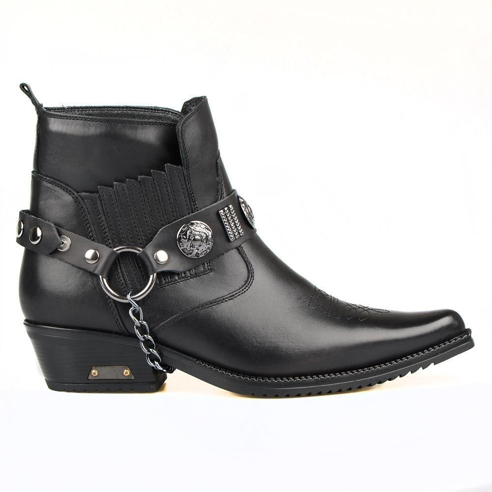 Black Western Cowboy Boots Black