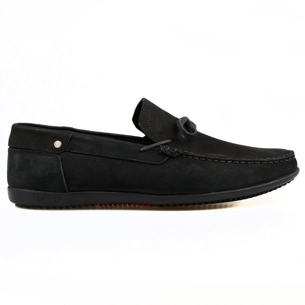 Black Nubuck Men Loafers