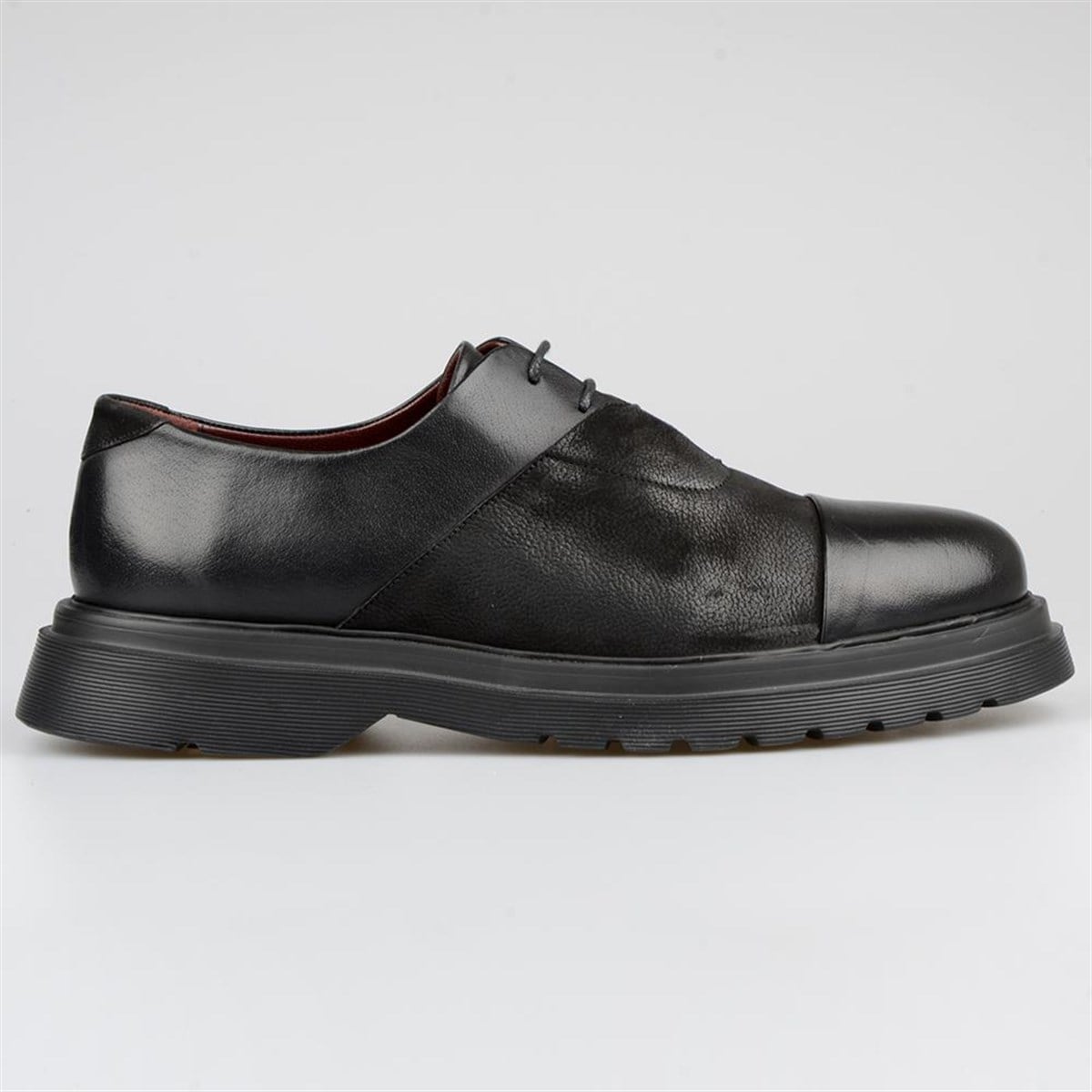 Black Leather Men's Shoes