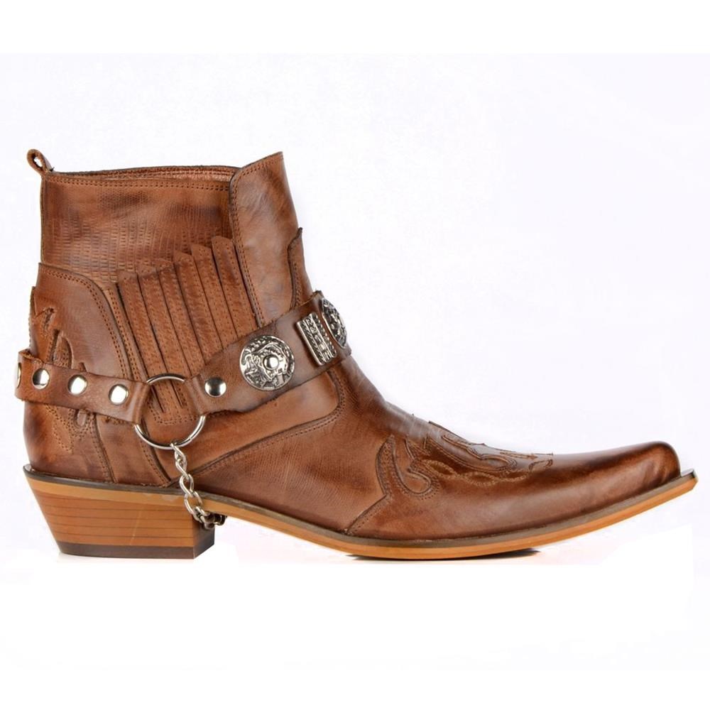 FootCourt Cowboy Boots Tan