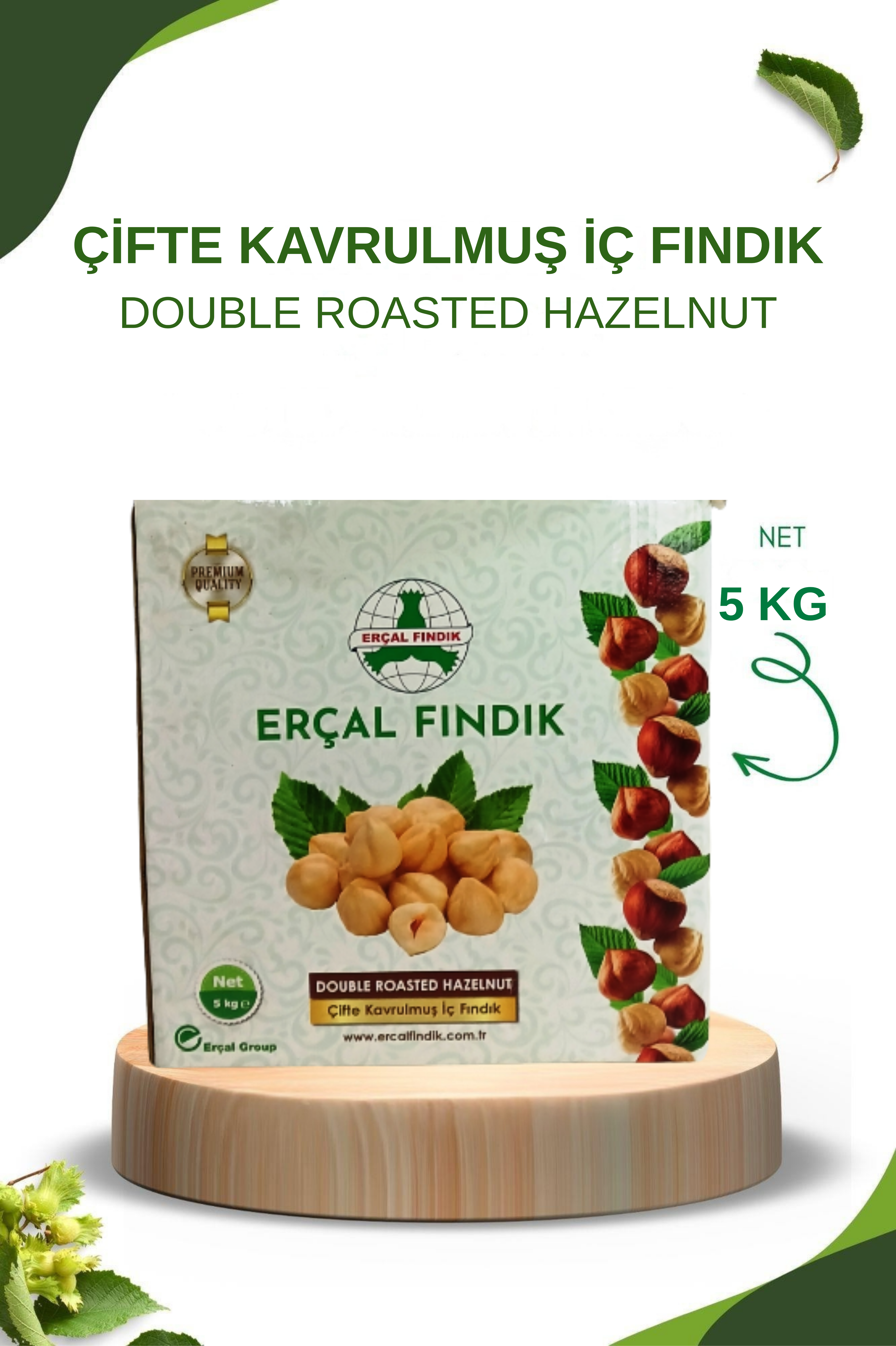 Crownut Çifte Kavrulmuş İç Fındık 5 Kg