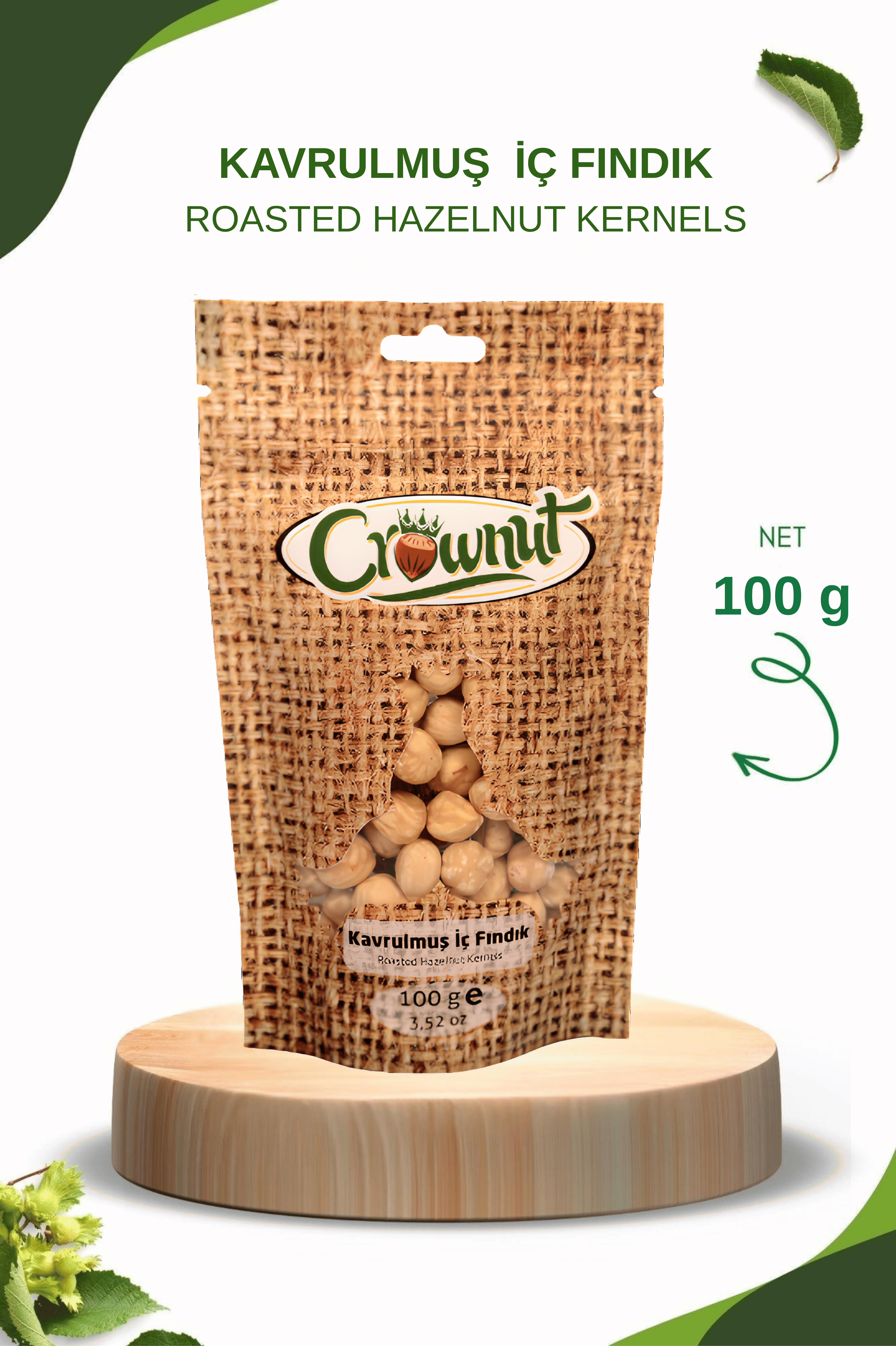 Crownut Kavrulmuş İç Fındık 100 gram