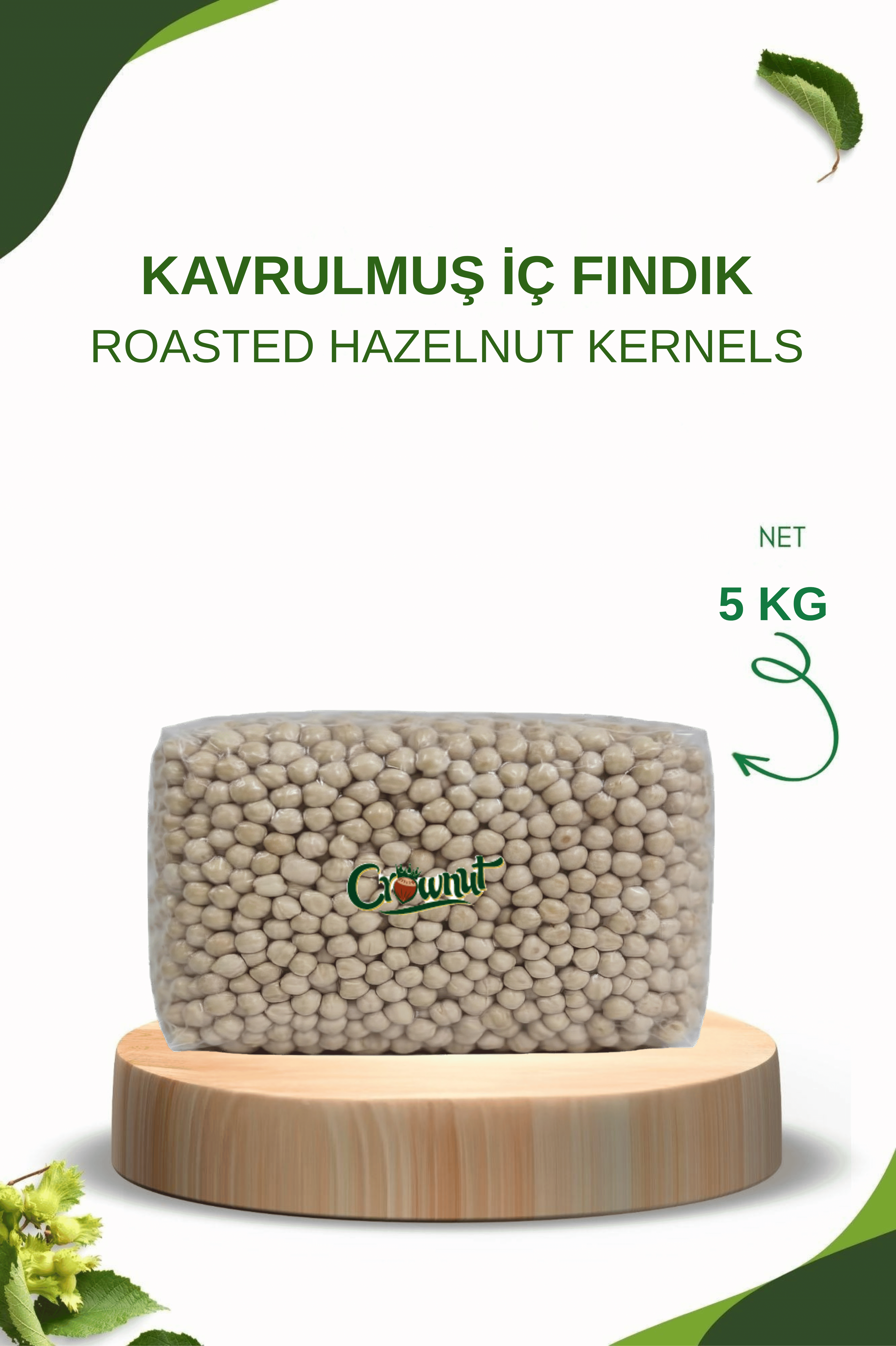 Crownut Kavrulmuş İç Fındık 5 Kg