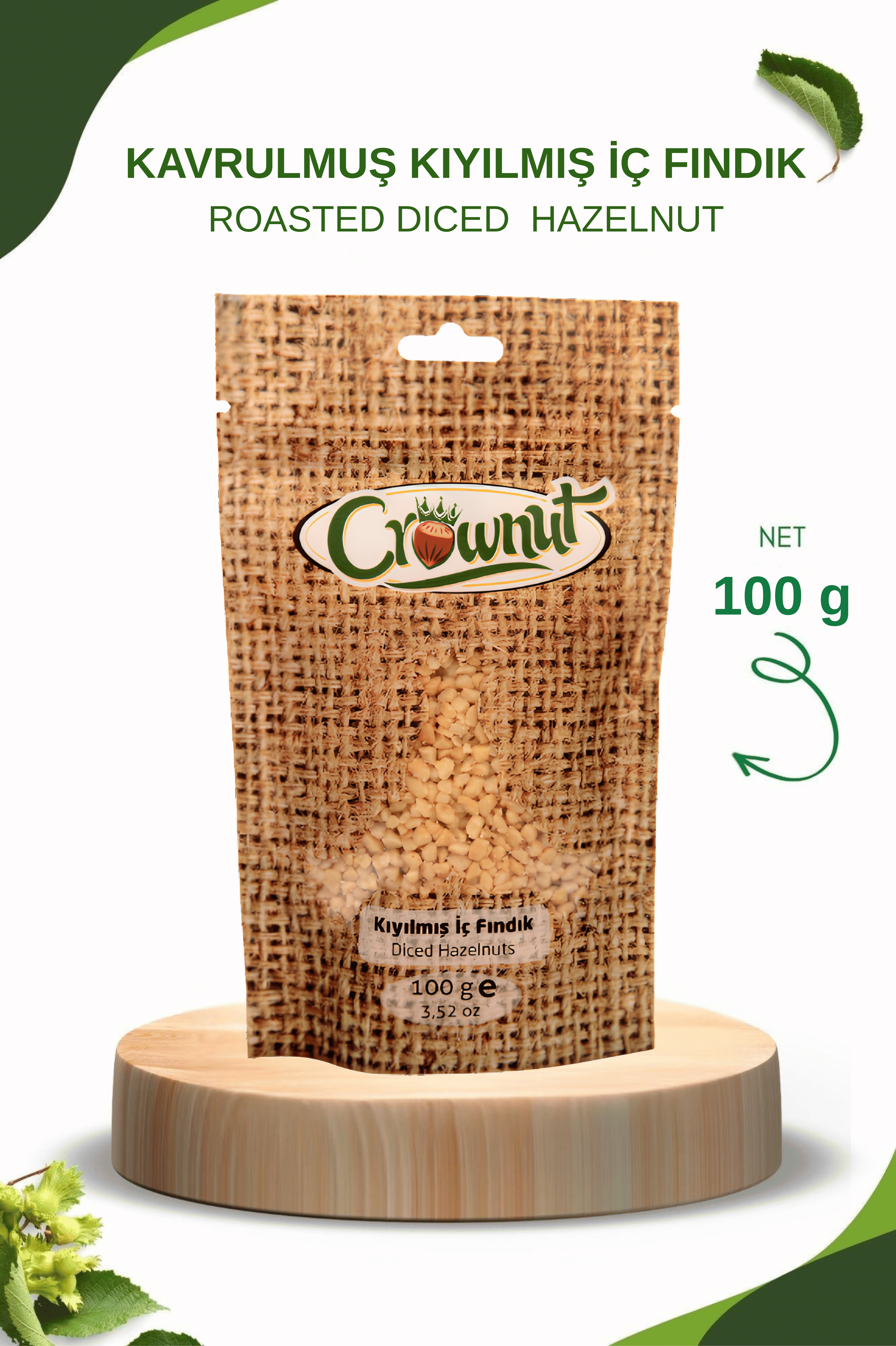 Crownut Kıyılmış İç Fındık 100 Gram