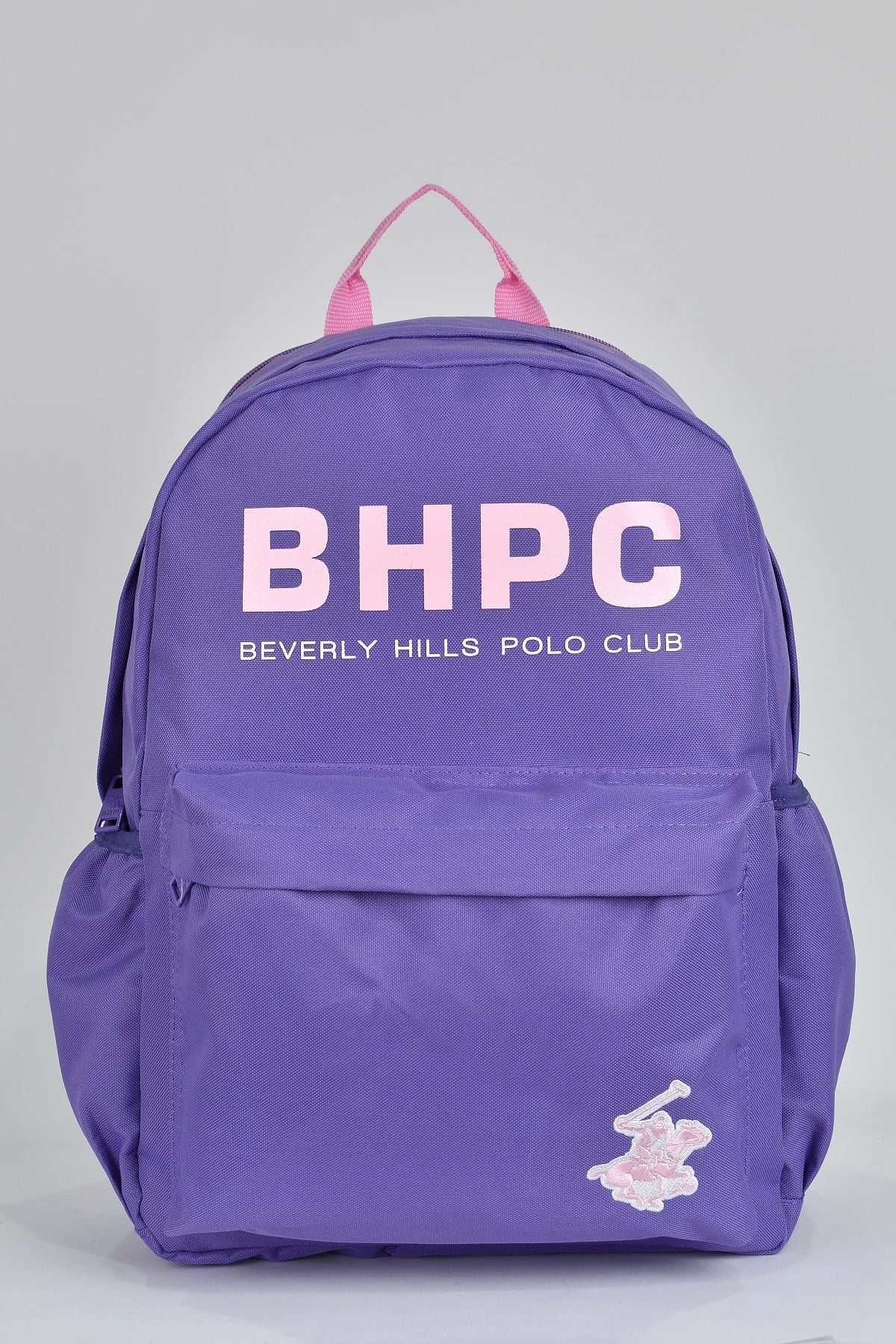 Beverly Hills Polo Club Unisex Çok Gözlü Günlük Seyahat Okul Sırt Çantası Lila 04154