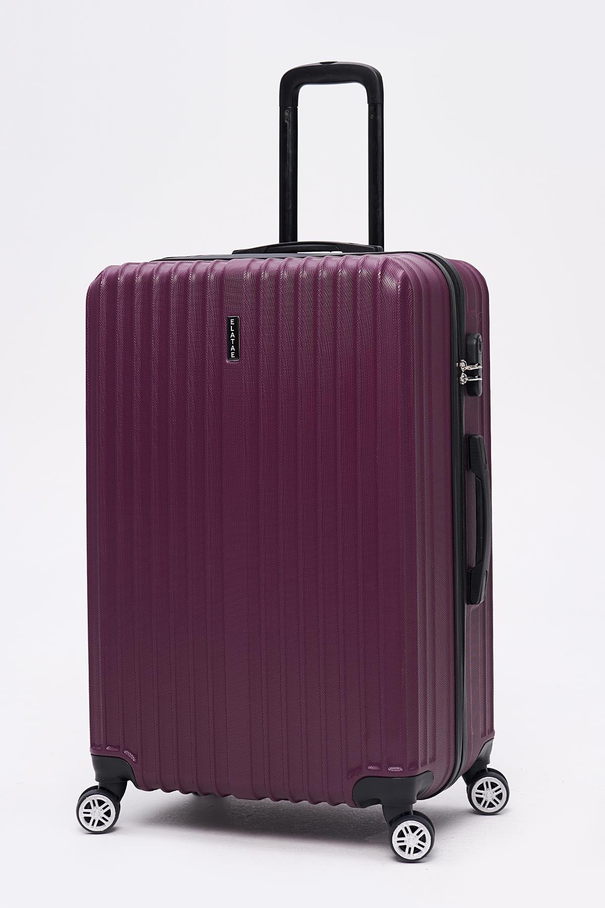 Elatae Büyük Boy Valiz Mor Abs 1020
