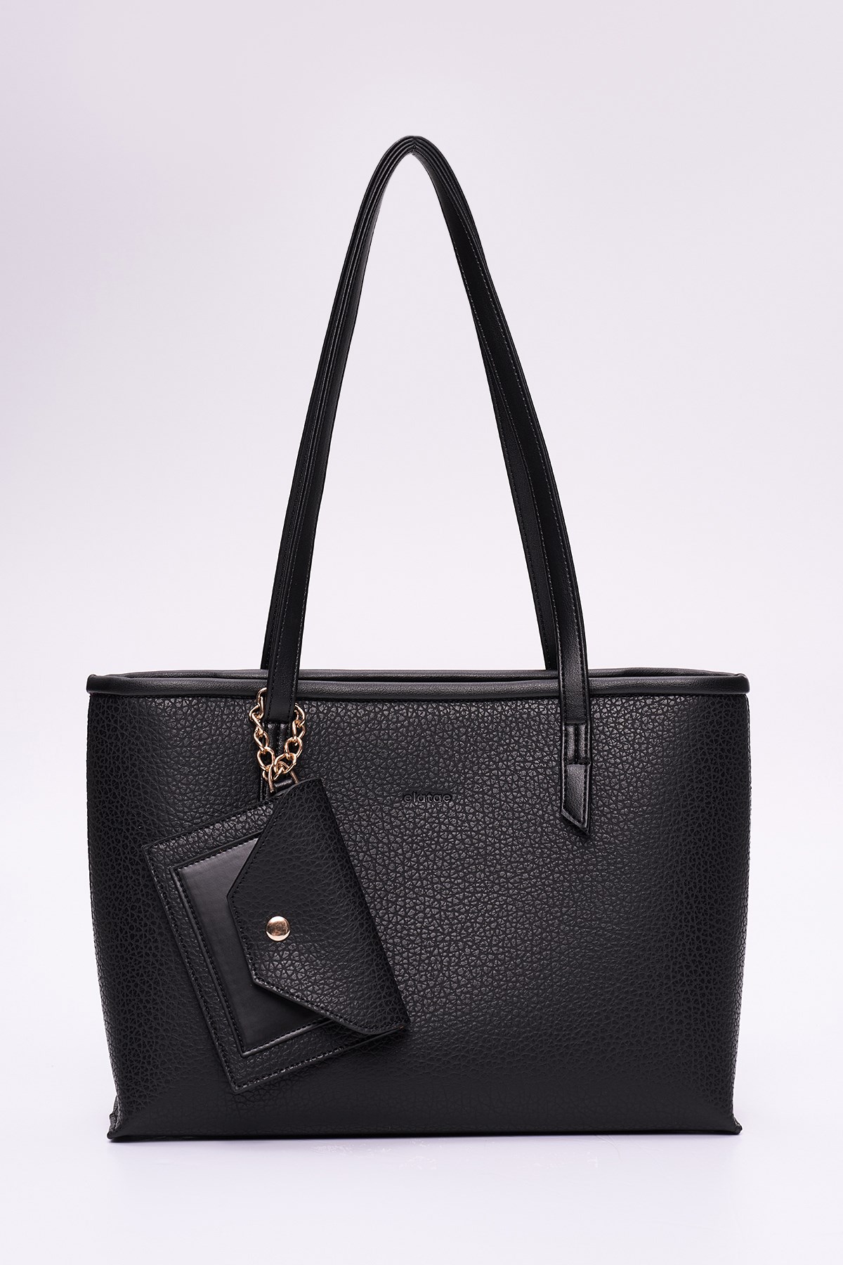 Elatae Cüzdan Charm Kadın Omuz Çantası Siyah CNT0398 – Günlük Şık Tasarım, Hafif ve Kullanışlı