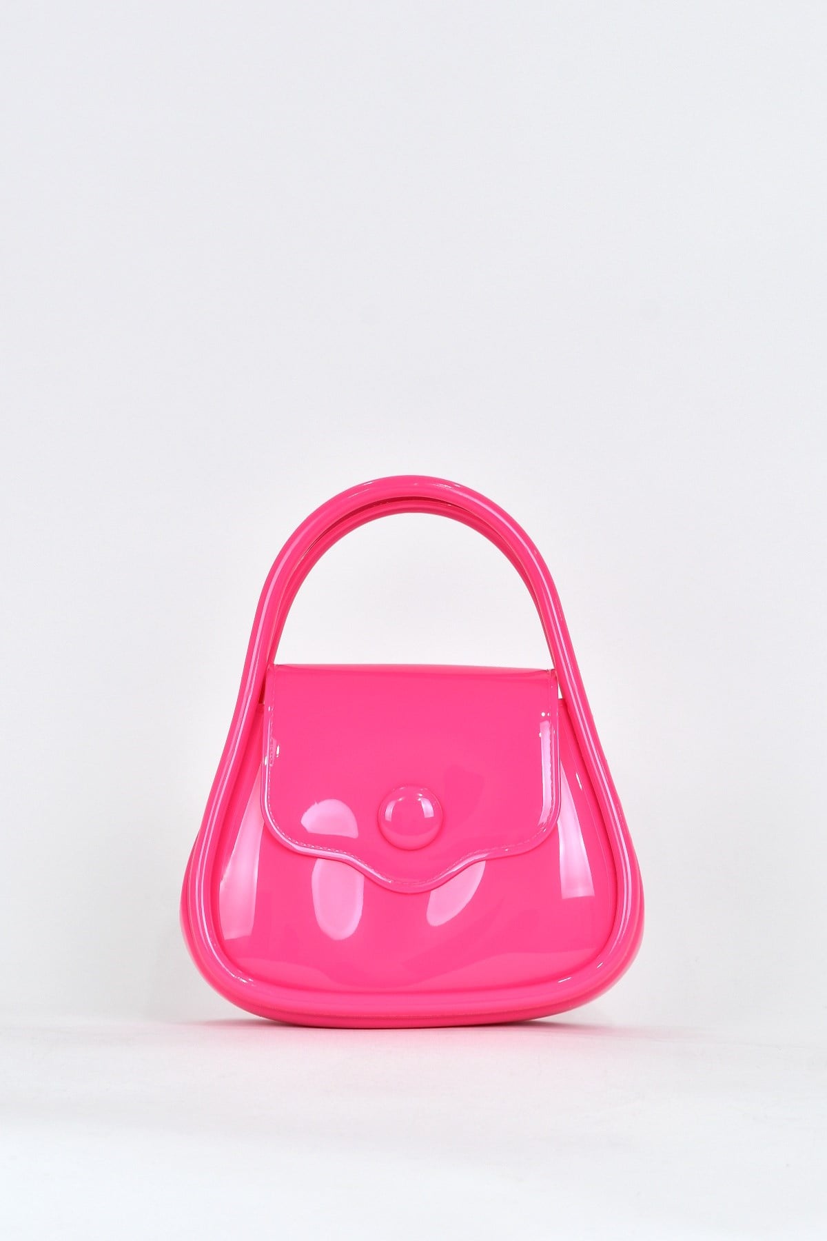 Elatae Kadın Omuz Askılı Silikon Çapraz Çanta Pembe 26660