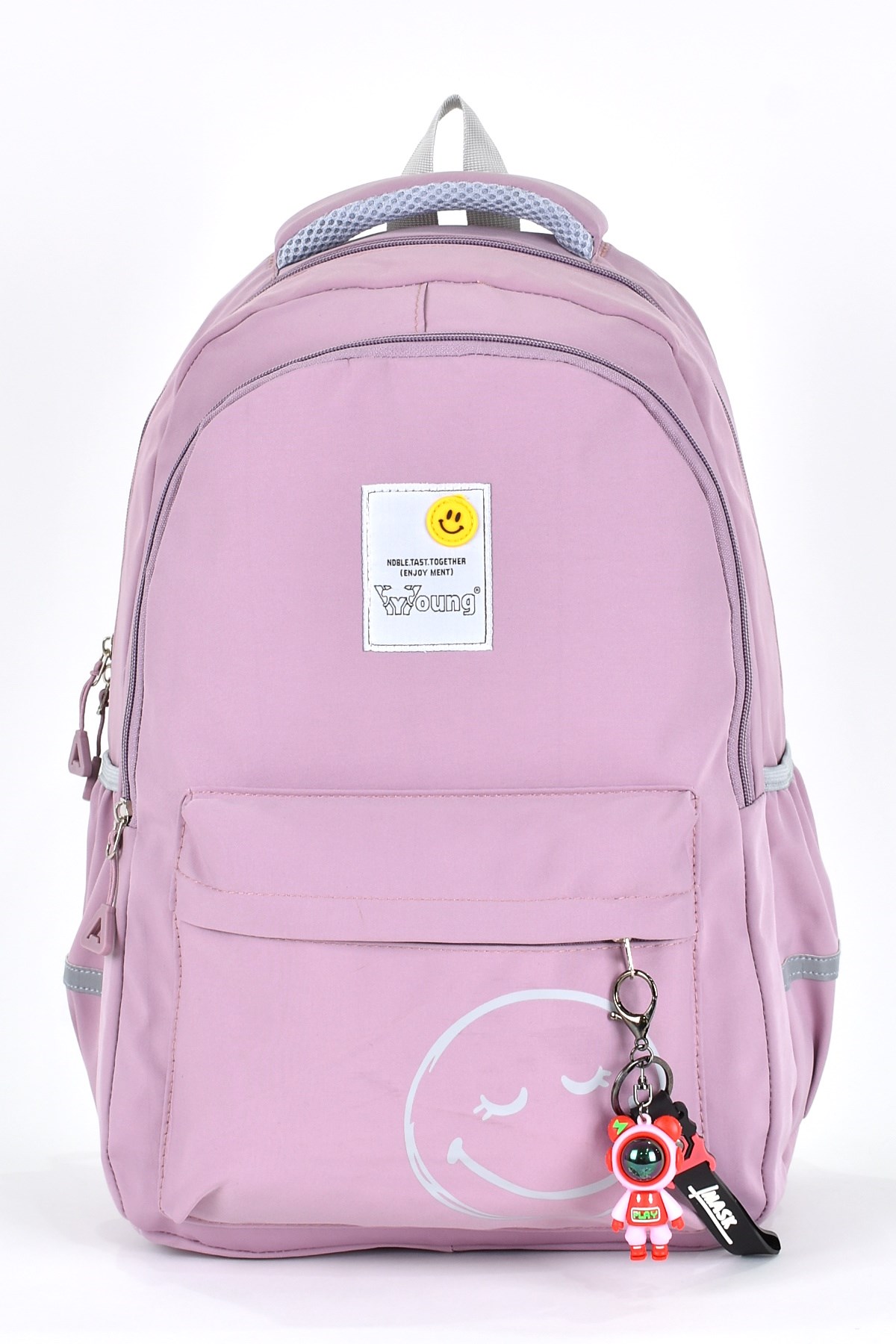 Elatae Unisex Ortopedik Çok Gözlü Günlük Seyahat Okul Sırt Çantası Lila 51709