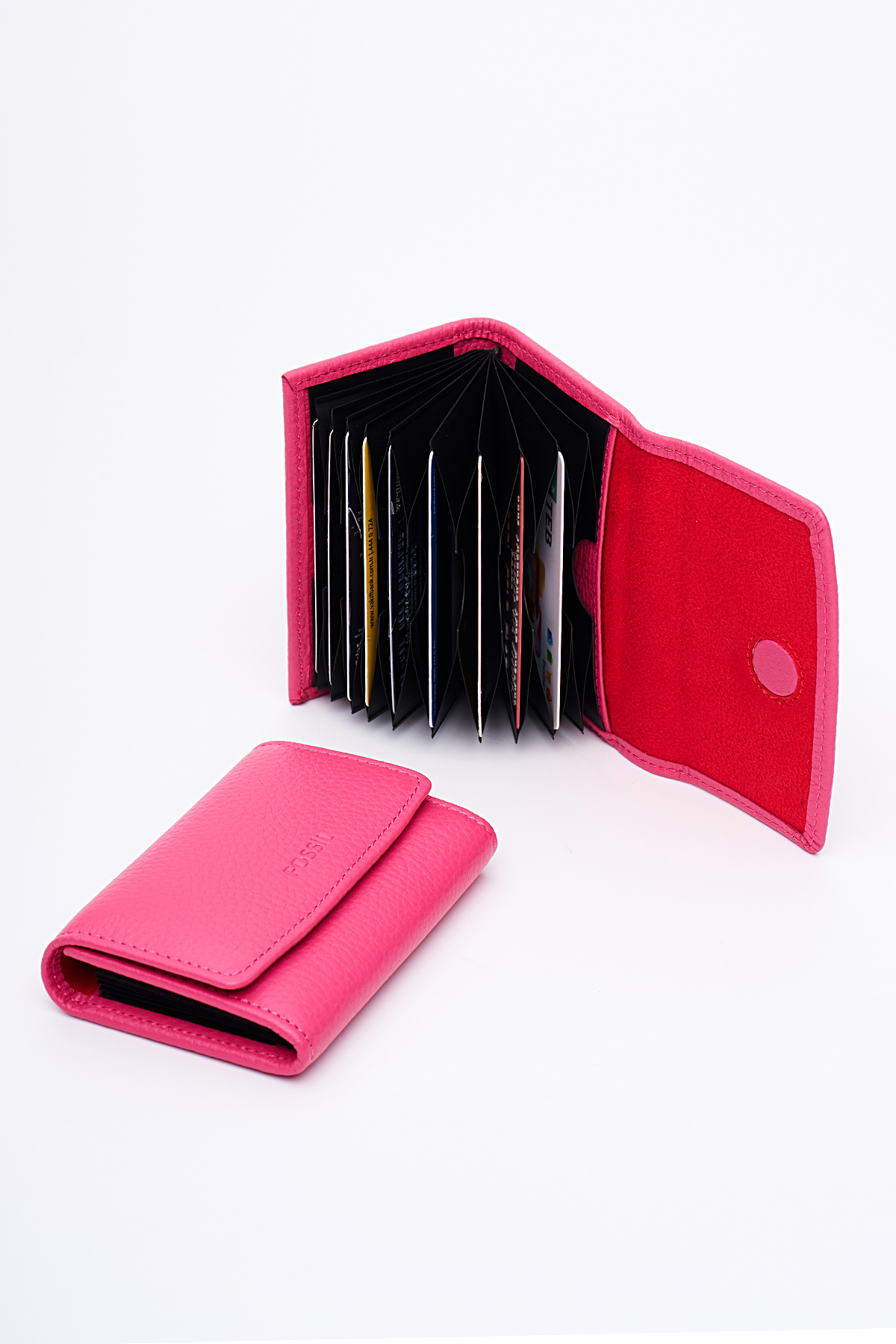 Fossil Hakiki Gerçek Deri Kadın Kartlık Cüzdan Pembe 8010