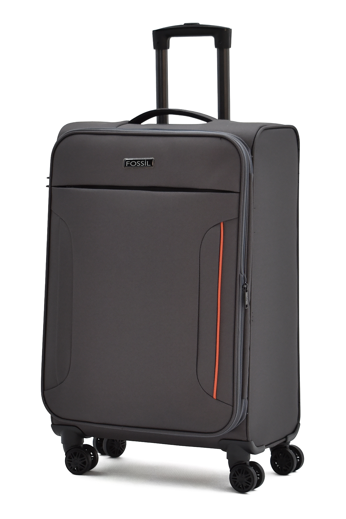 Fossil Ultra Light Gri Orta Boy Körüklü Kumaş Valiz – 360° 8 Tekerlekli, Hafif & Geniş İç Hacim 