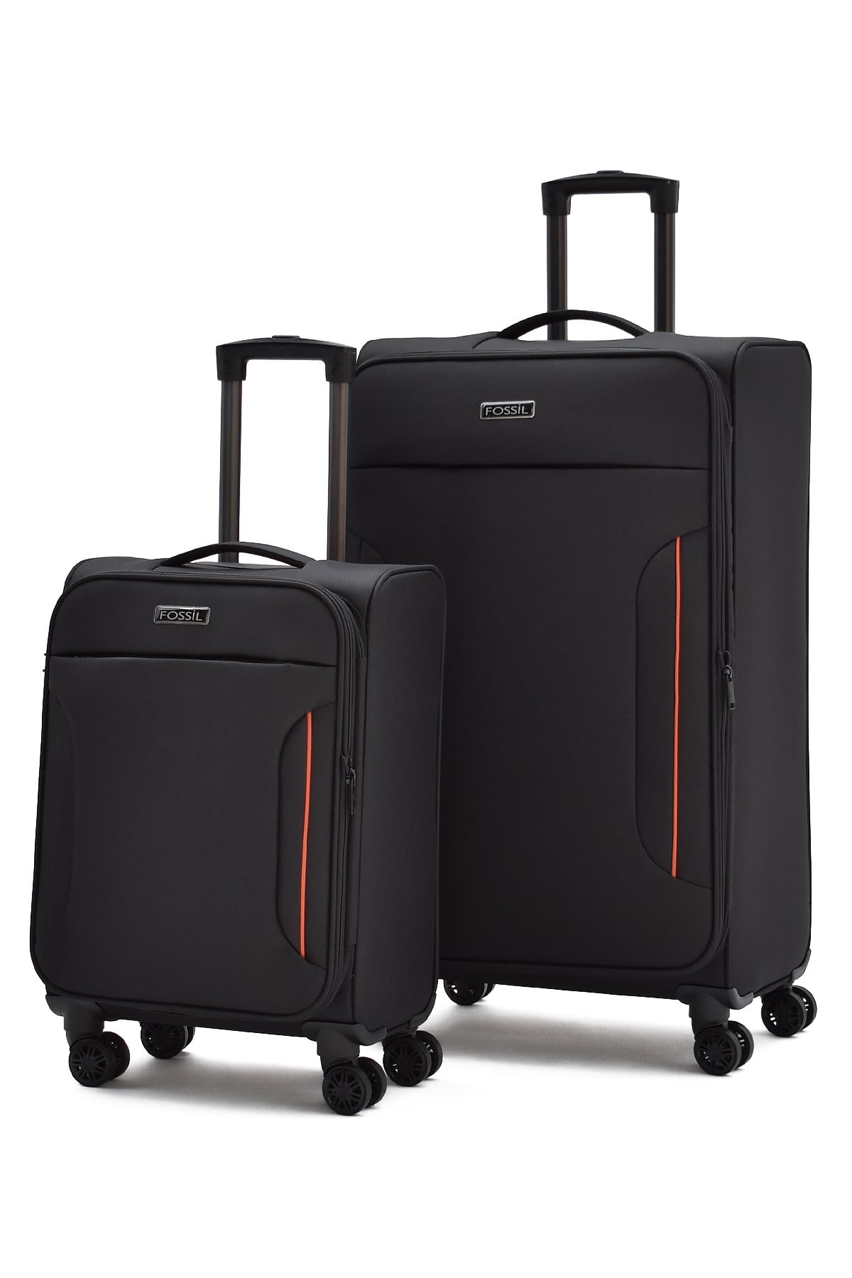 Fossil Ultra Light Siyah 2li Valiz Seti Büyük ve Kabin Boy  – 360° 8 Tekerlekli, Hafif & Geniş İç Hacim 