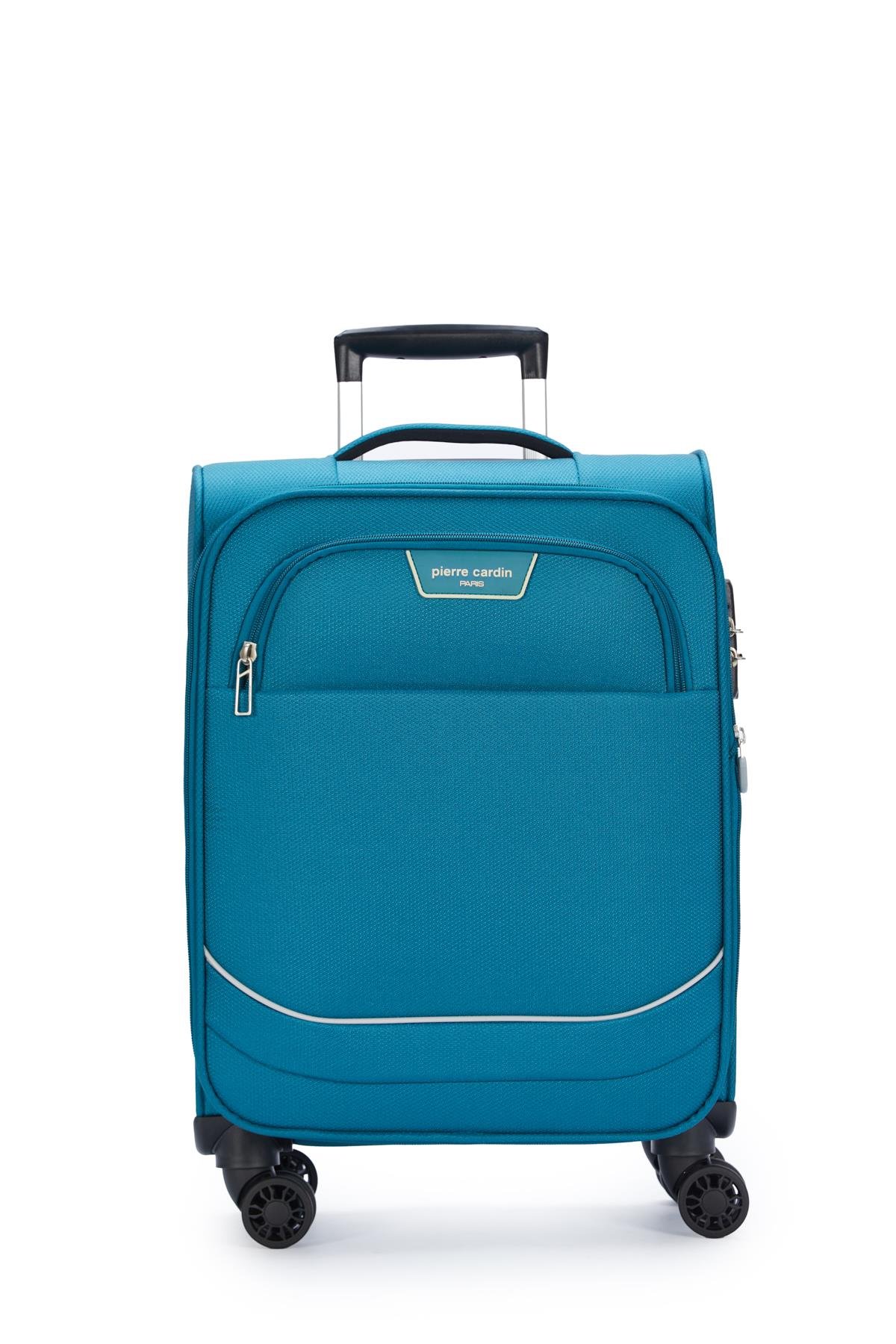 Pierre Cardin Ultra Light Kumaş Kabin Boy Valiz Petrol PC7050