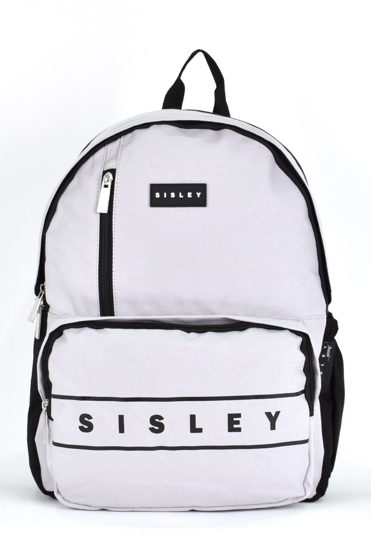 Sisley Okul Sırt Çantası Unisex Çok Gözlü Günlük Seyahat Sırt Çantası Gri 12920