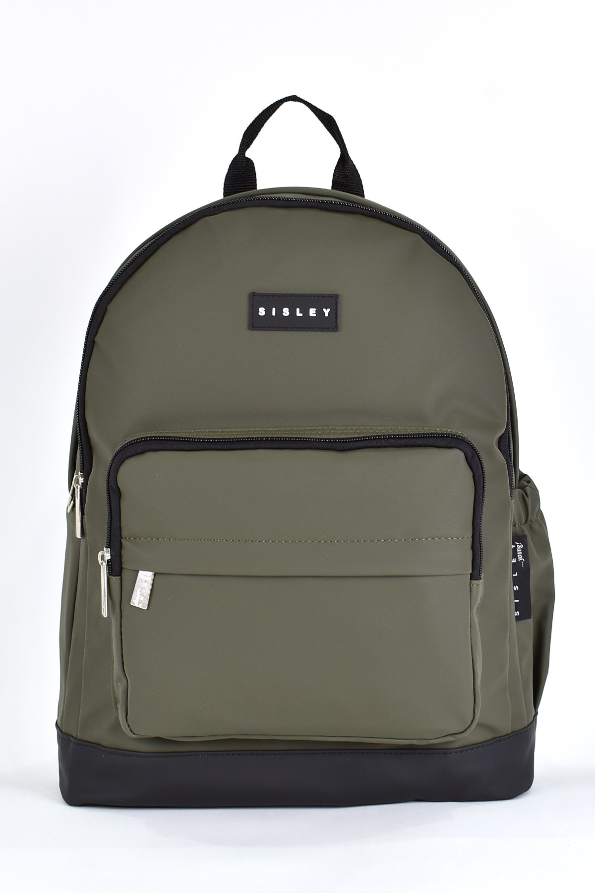 Sisley Okul Sırt Çantası Unisex Çok Gözlü Günlük Seyahat Sırt Çantası Haki 12914