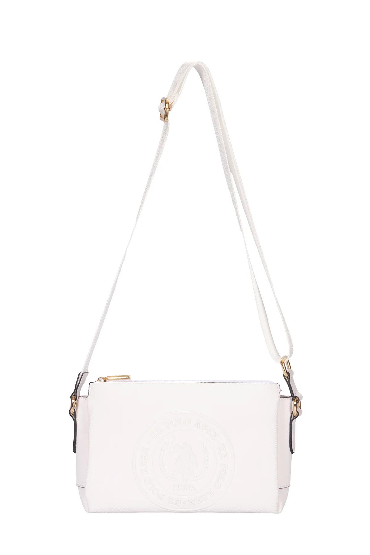 U.S. Polo Assn. Kadın Postacı Çantası Beyaz US25268