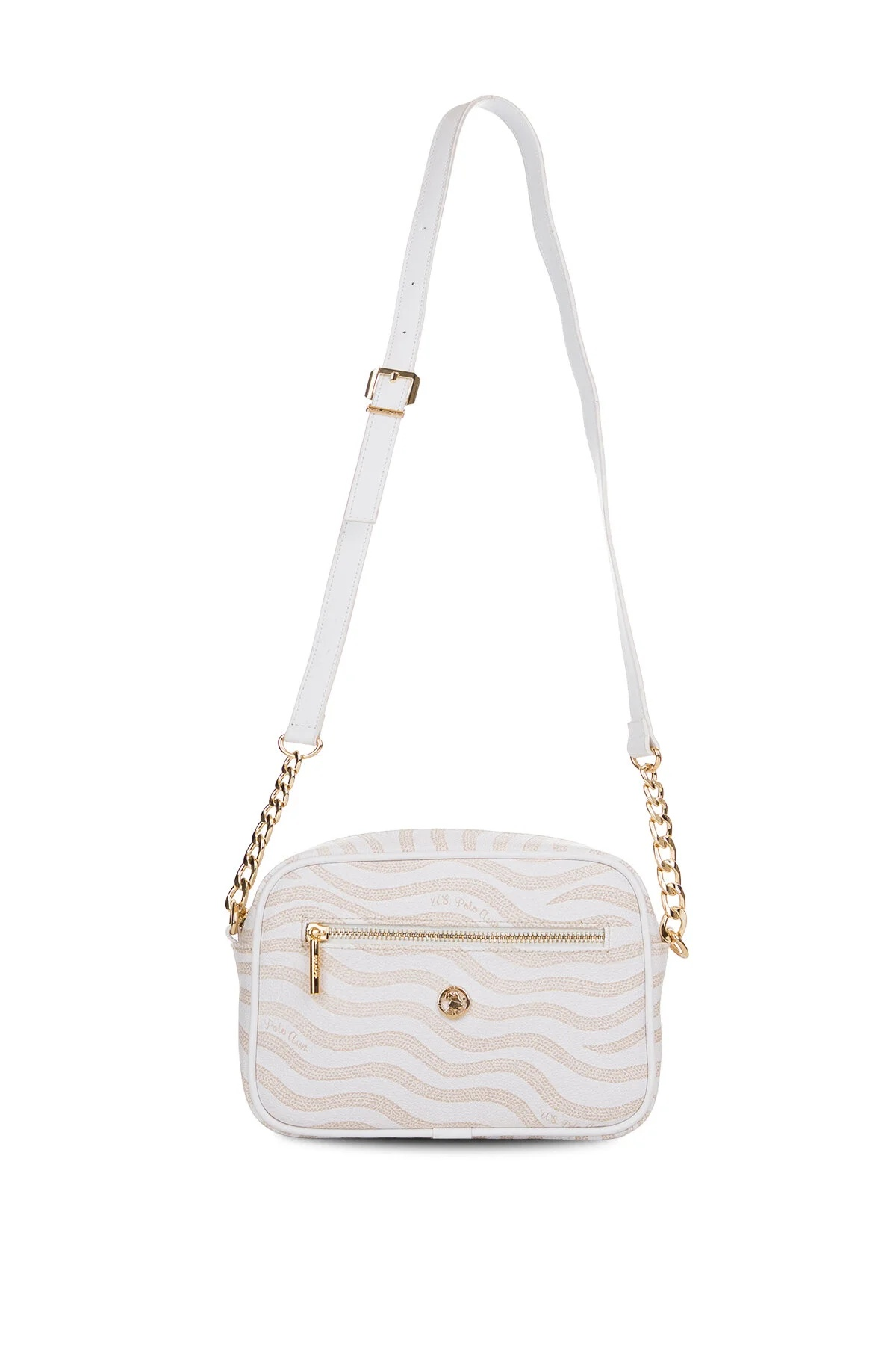 U.S. Polo Assn. Kadın Postacı Çapraz Çanta Ekru US26171 – Günlük Şık Tasarım, Hafif ve Kullanışlı
