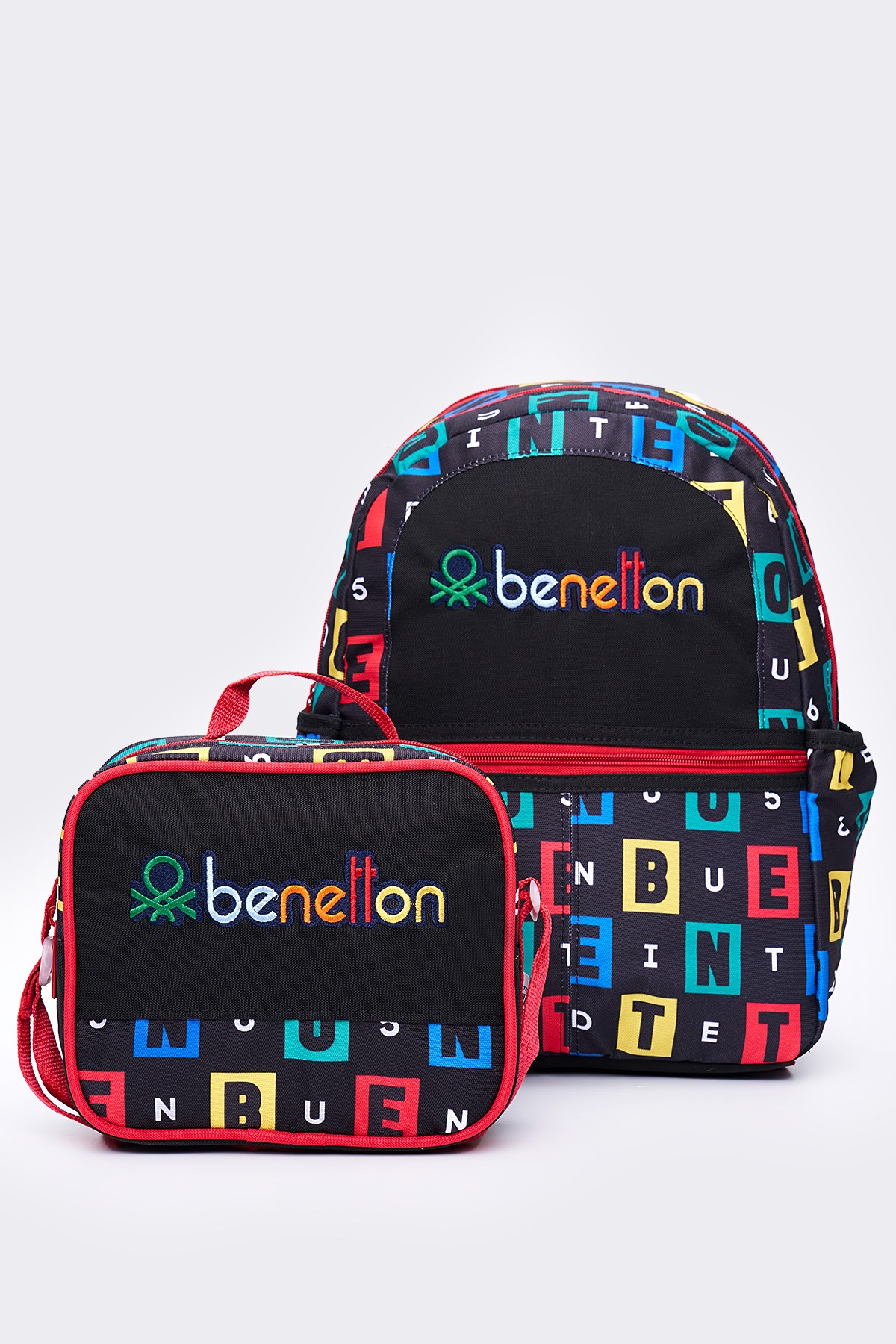 United Colors Of Benetton Erkek Çocuk 2li Okul Seti İlkokul Çantası ve Beslenme Çantası Seti 13169