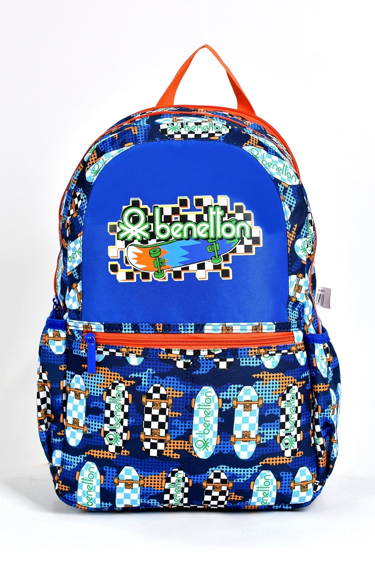 United Colors Of Benetton Erkek Çocuk Genç Çok Gözlü Günlük Seyahat Okul Sırt Çantası Mavi 03693