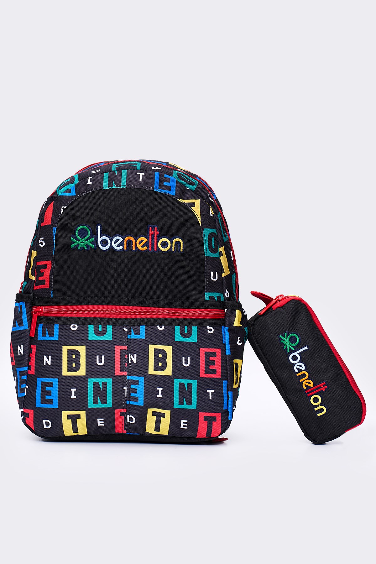 United Colors Of Benetton Erkek Çocuk 2li Okul Seti İlkokul Çantası ve Kalemlik Seti 13169