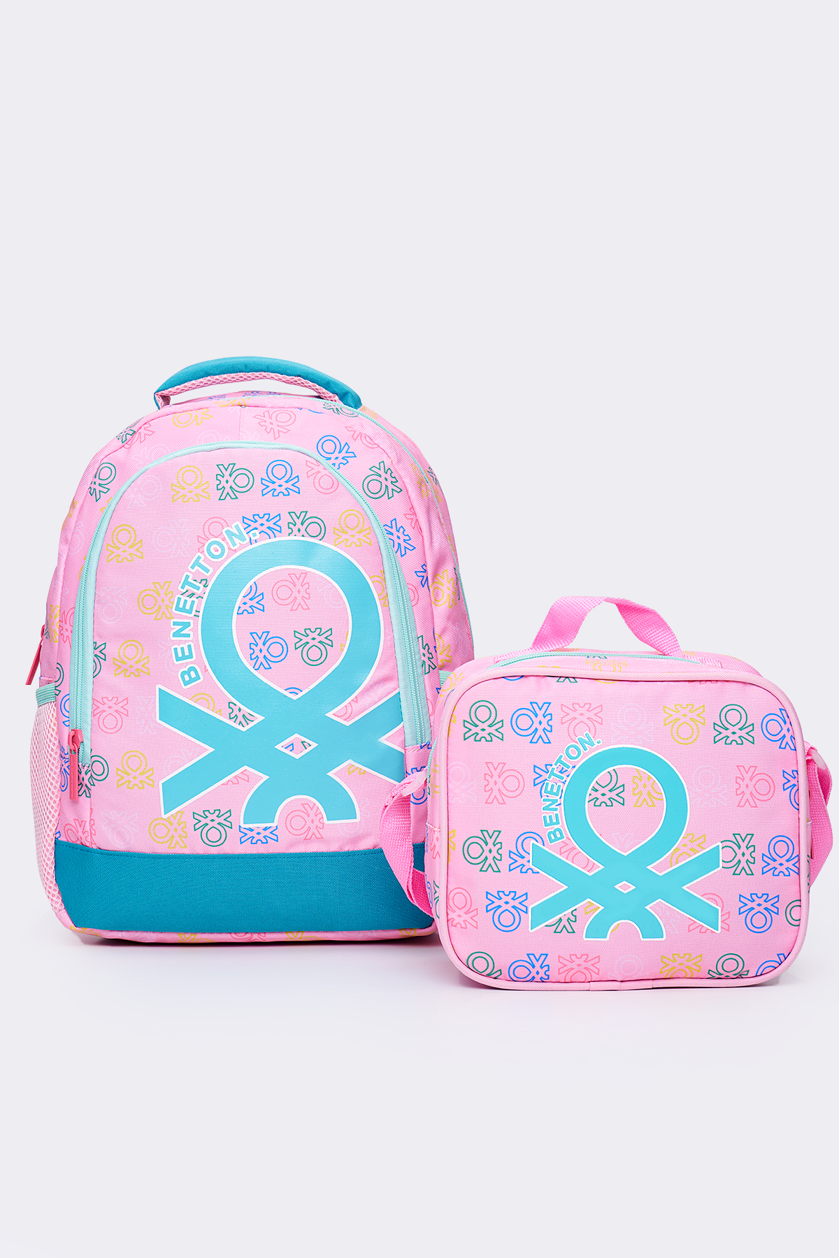 United Colors Of Benetton Kız Çocuk 2li Okul Seti İlkokul Çantası ve Beslenme Çantası Seti 13032