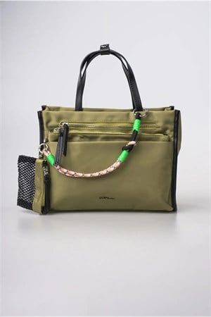 ÇÇS Kadın Çapraz Askılı El Çantası Günlük Şık Kullanım Hafif Modern Tasarım Yeşil 18142