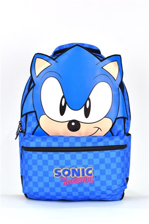 Sonic Erkek Çocuk Çok Gözlü Okul Sırt Çantası Mavi 2556