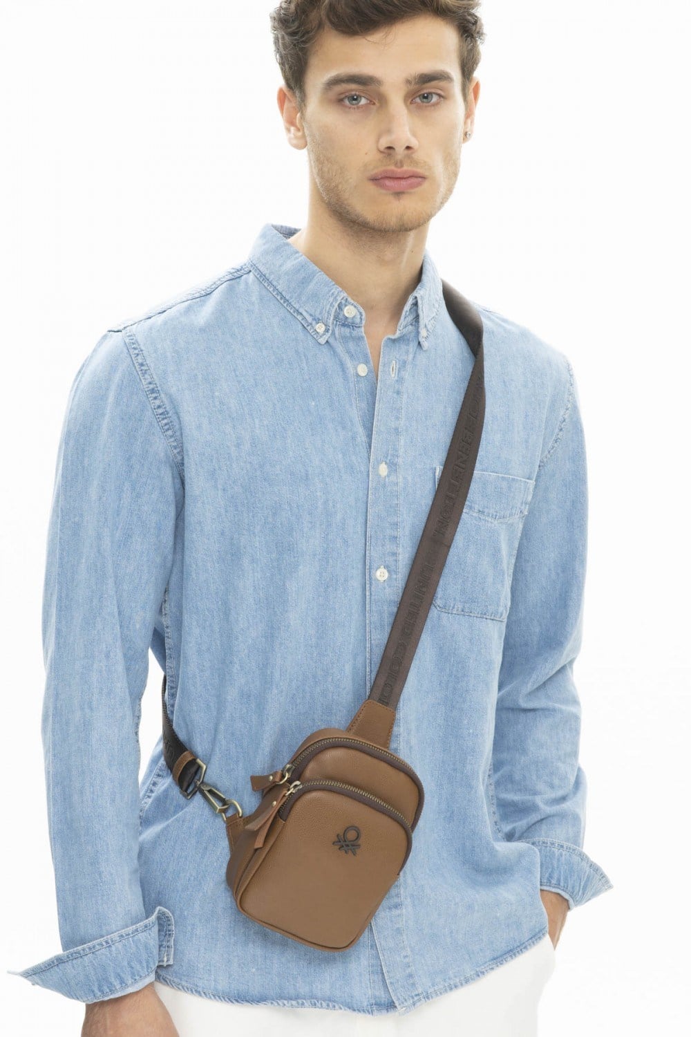 Benetton Erkek Vücut Çantası Taba BNT1006