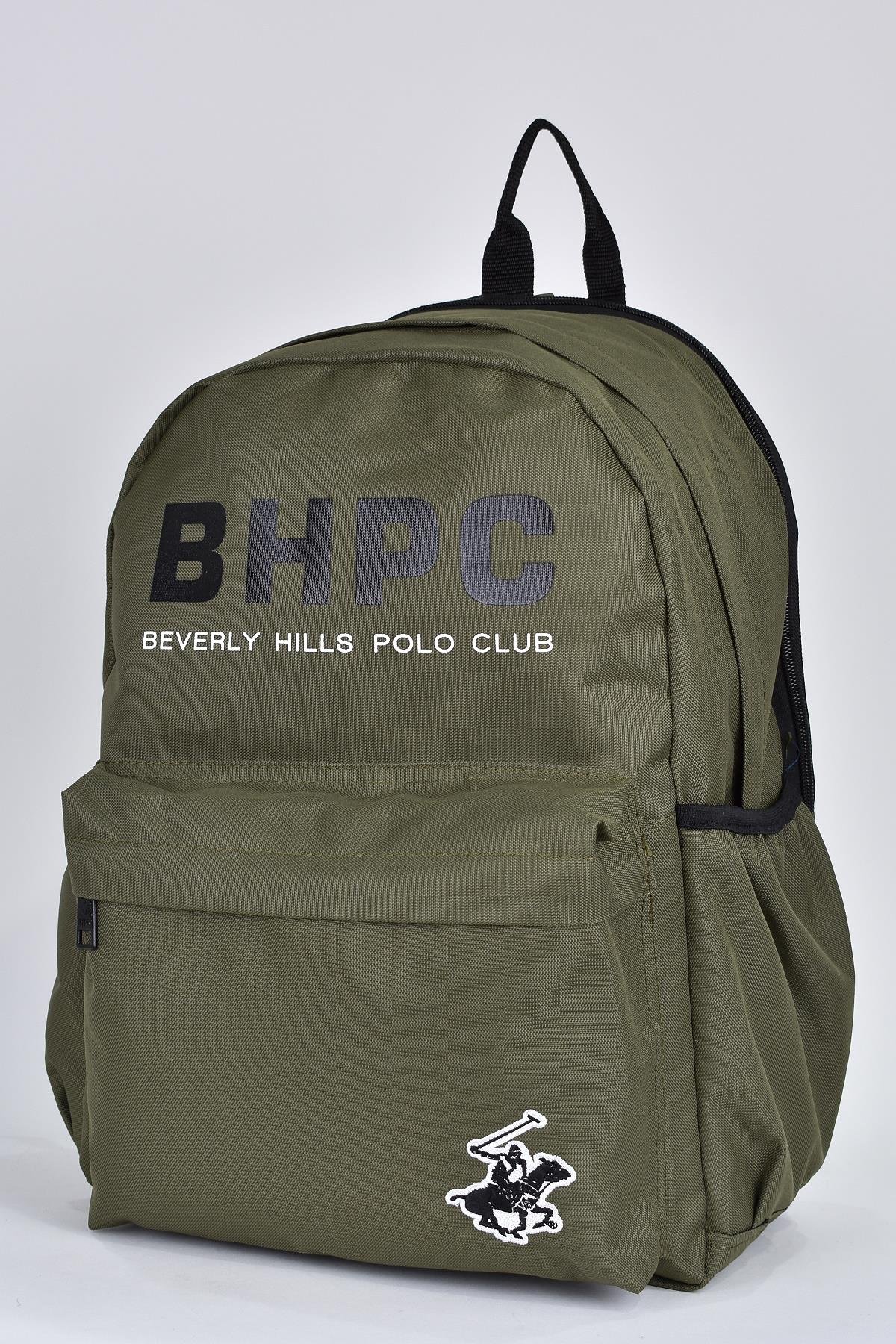Beverly Hills Polo Club Unisex Çok Gözlü Günlük Seyahat Okul Sırt Çantası Yeşil 04163