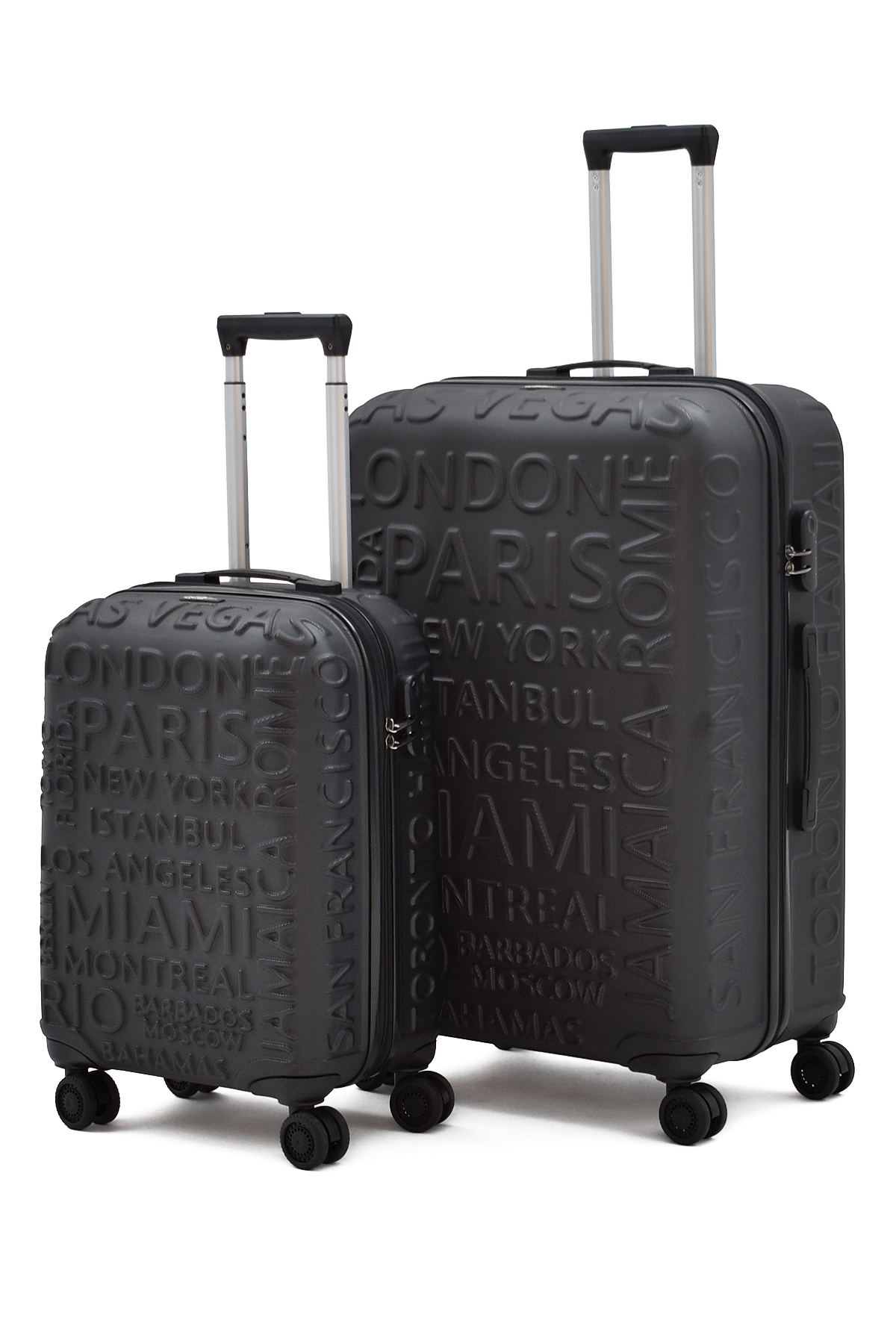 ÇÇS 5167 Ekstra Dayanıklı Kabin Ve Büyük 2'li Valiz Seti