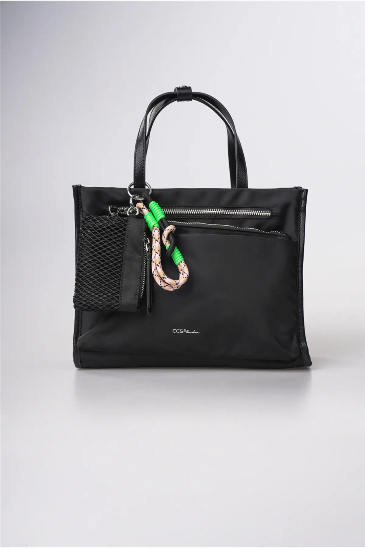 ÇÇS Kadın Çapraz Askılı El Çantası Günlük Şık Kullanım Hafif Modern Tasarım Siyah 18142