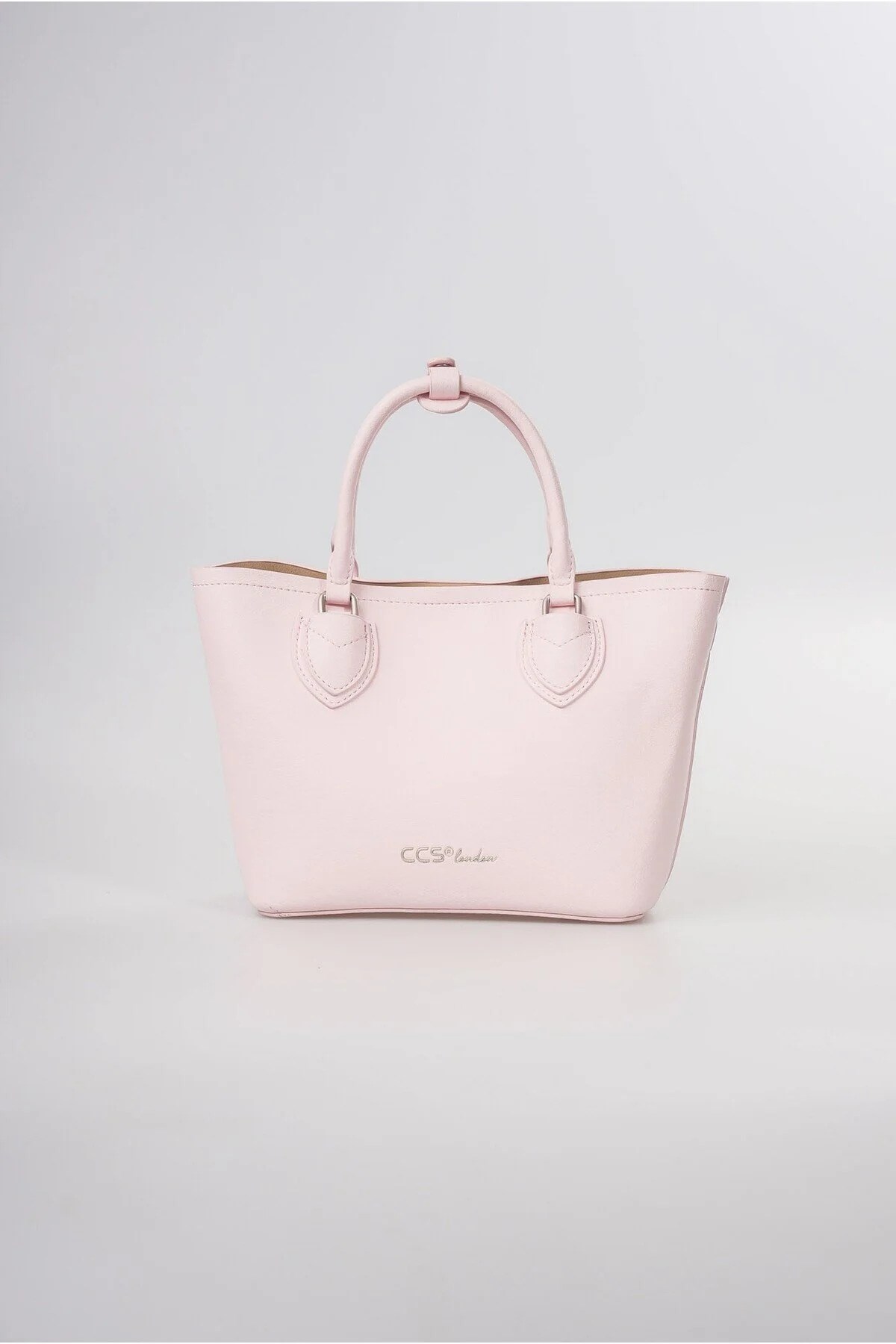 ÇÇS Kadın El Çantası Ayna Charm Detaylı Şık Günlük El ve Omuz Çantası Pembe 18350