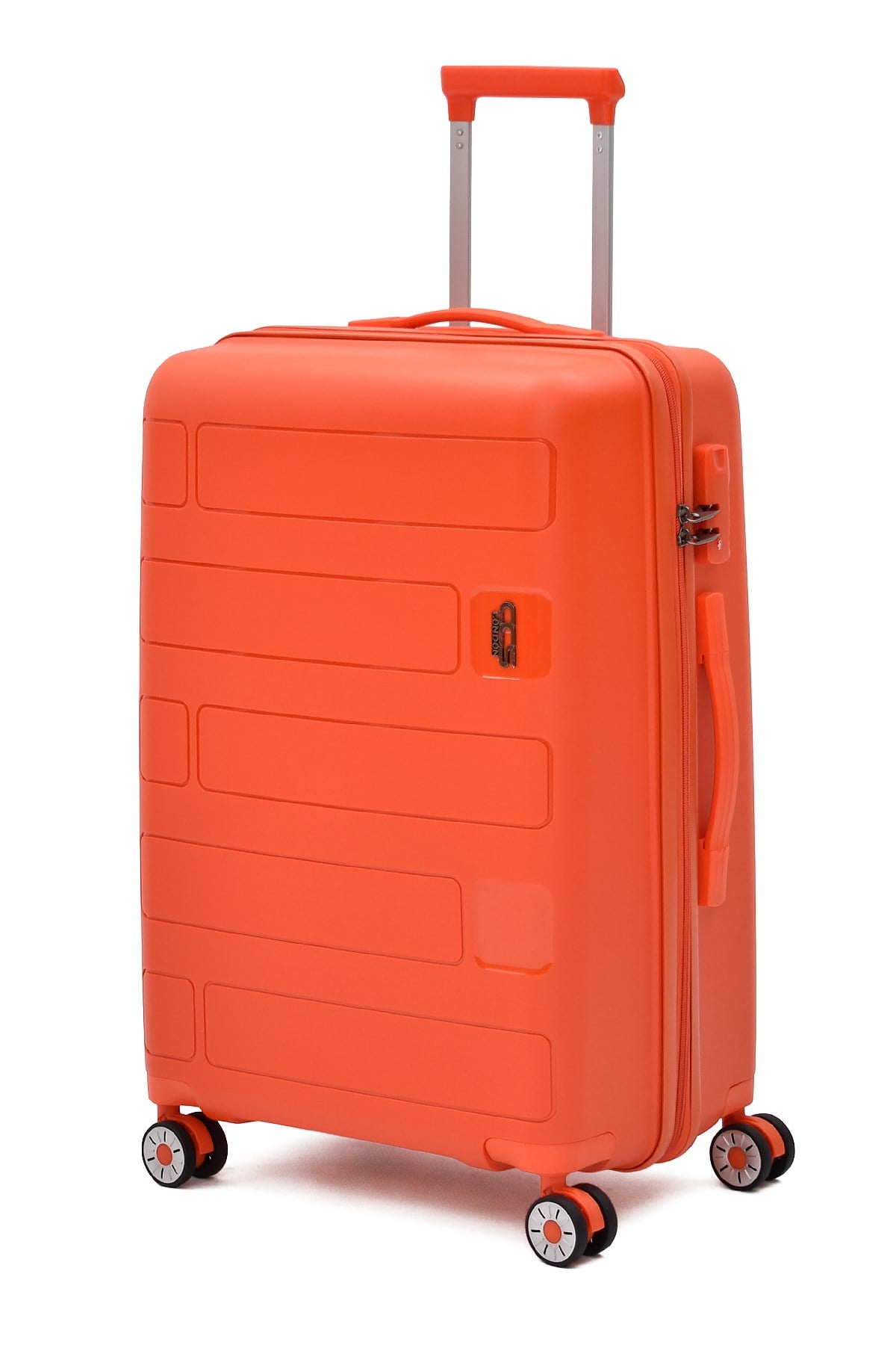 ÇÇS Polipropilen Kırılmaz Orta Boy Valiz Turuncu – Sessiz Tekerlekli, Darbe Dayanıklı Seyahat Bavulu 5236