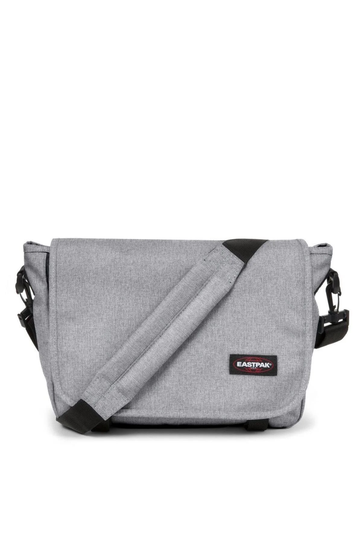 Eastpak Unisex Postacı Çantası Gri Omuz Askılı Çapraz Çanta Geniş Bölmeli Günlük Okul Çantası