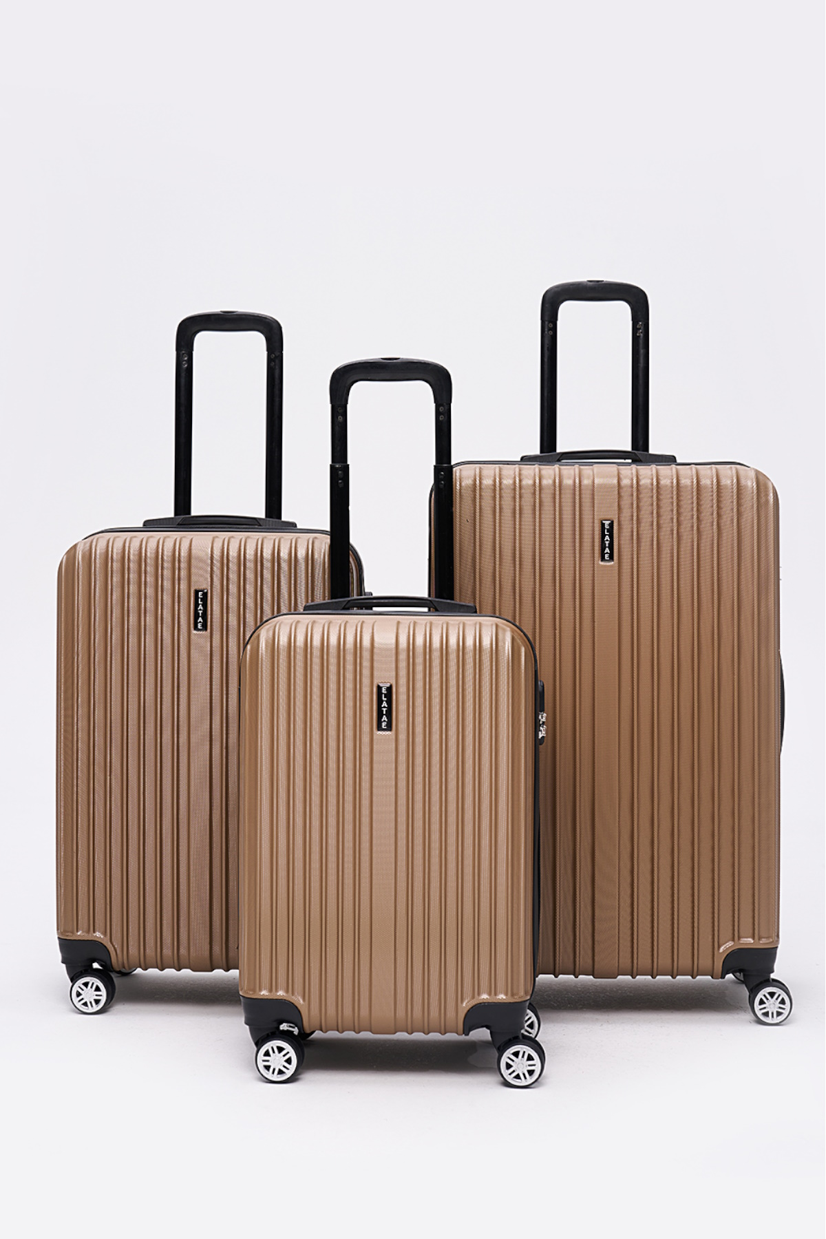 Elatae 3'lü Valiz Seti Gold 1020