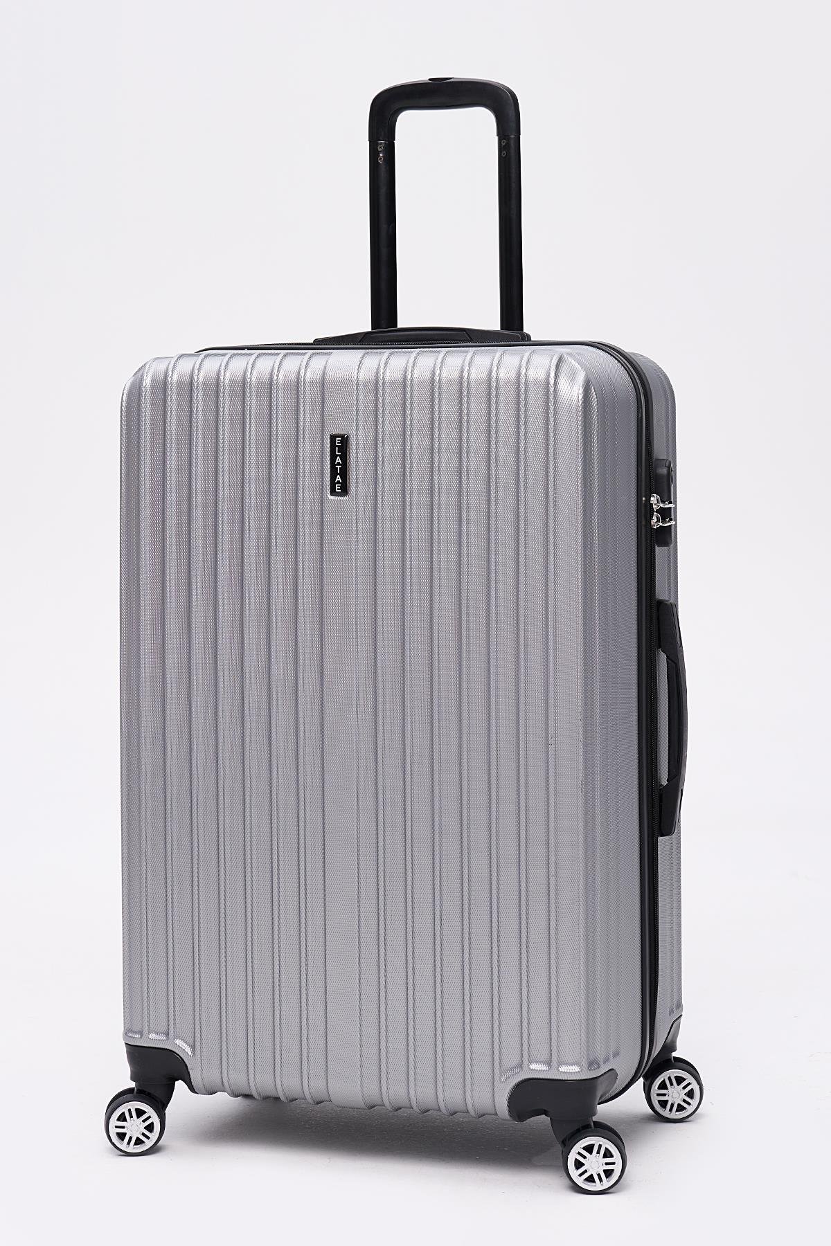 Elatae Büyük Boy Valiz Gri Abs 1020