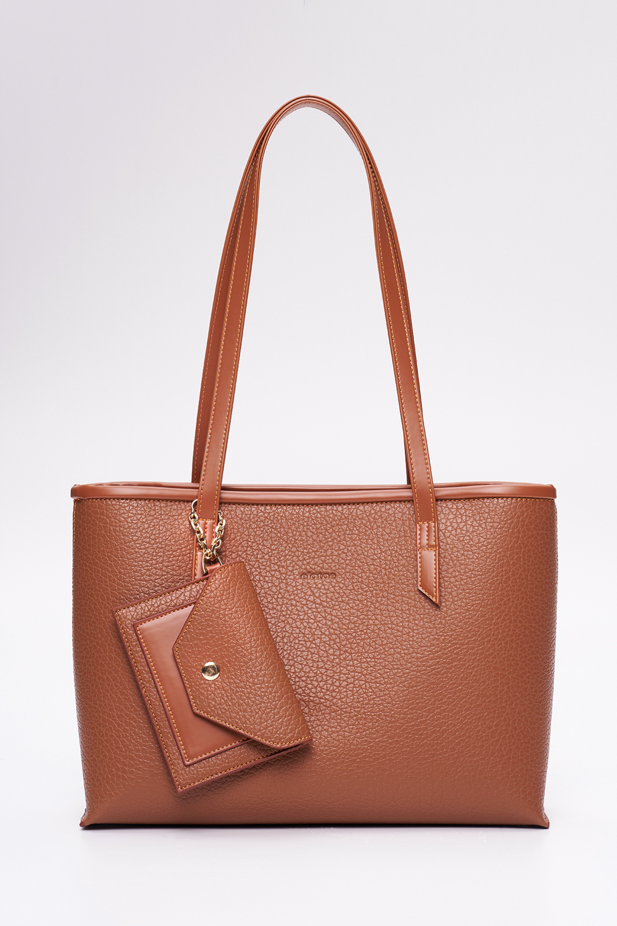 Elatae Cüzdan Charm Kadın Omuz Çantası Camel CNT0398 – Günlük Şık Tasarım, Hafif ve Kullanışlı