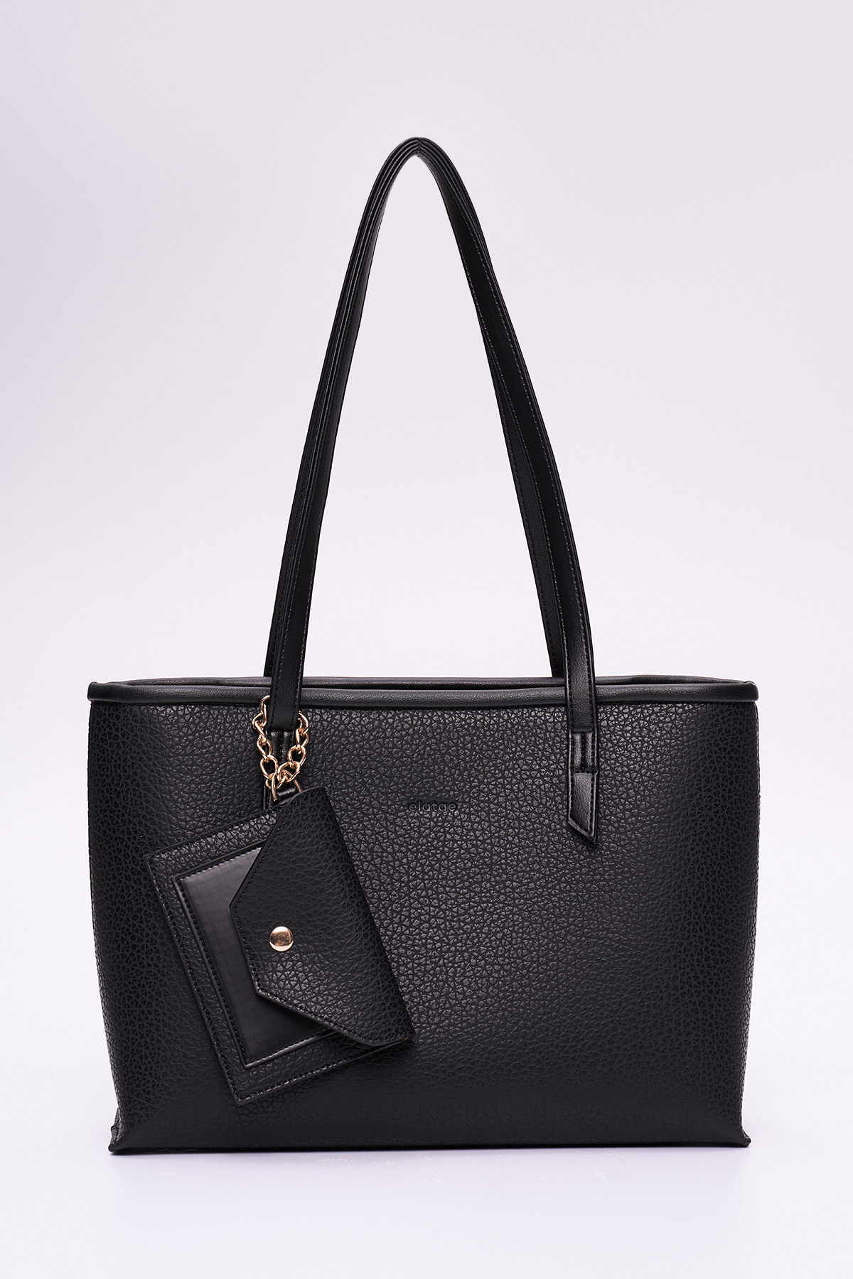 Elatae Cüzdan Charm Kadın Omuz Çantası Siyah CNT0398 – Günlük Şık Tasarım, Hafif ve Kullanışlı