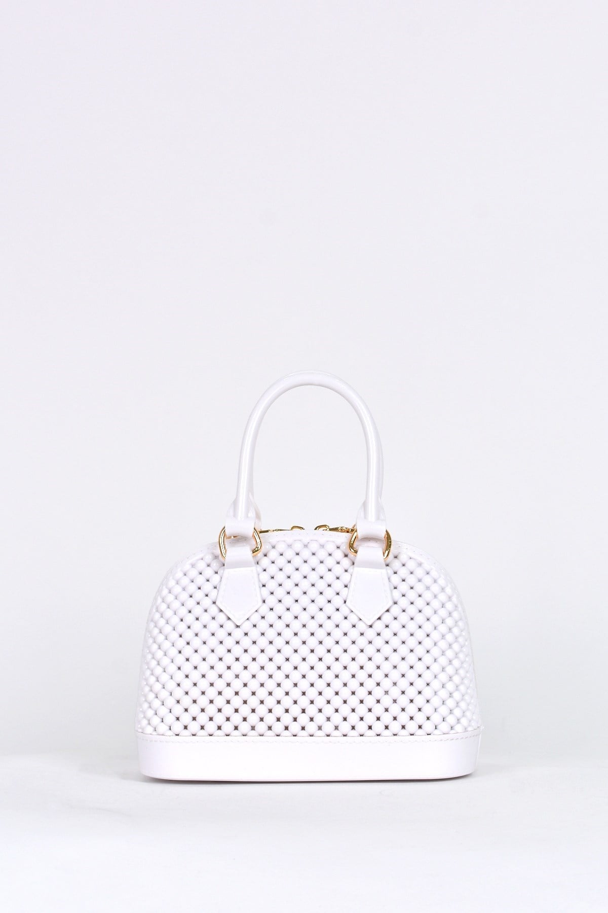 Elatae Kadın Omuz Askılı Silikon Çapraz Çanta Beyaz 26565