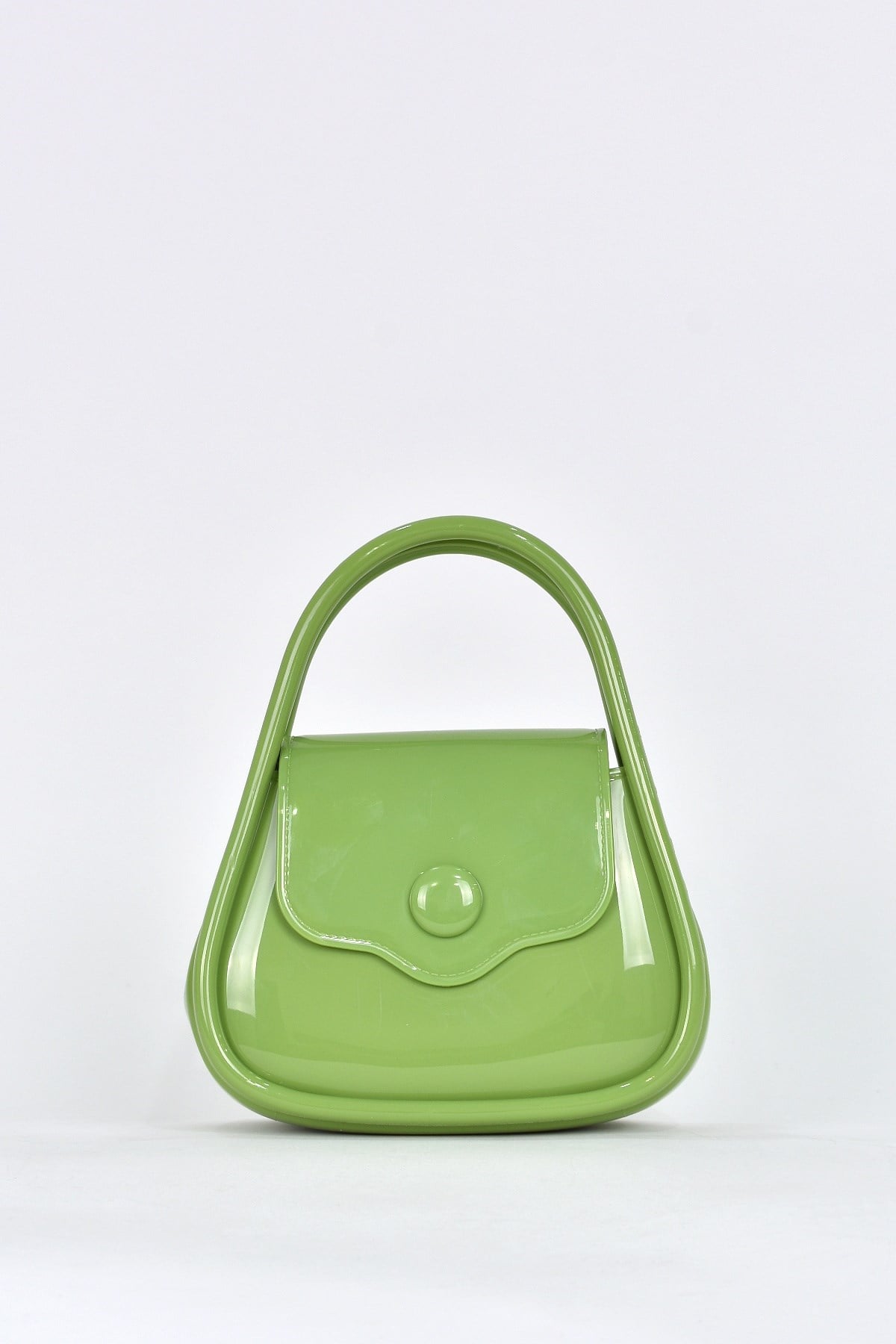 Elatae Kadın Omuz Askılı Silikon Çapraz Çanta Yeşil 26660