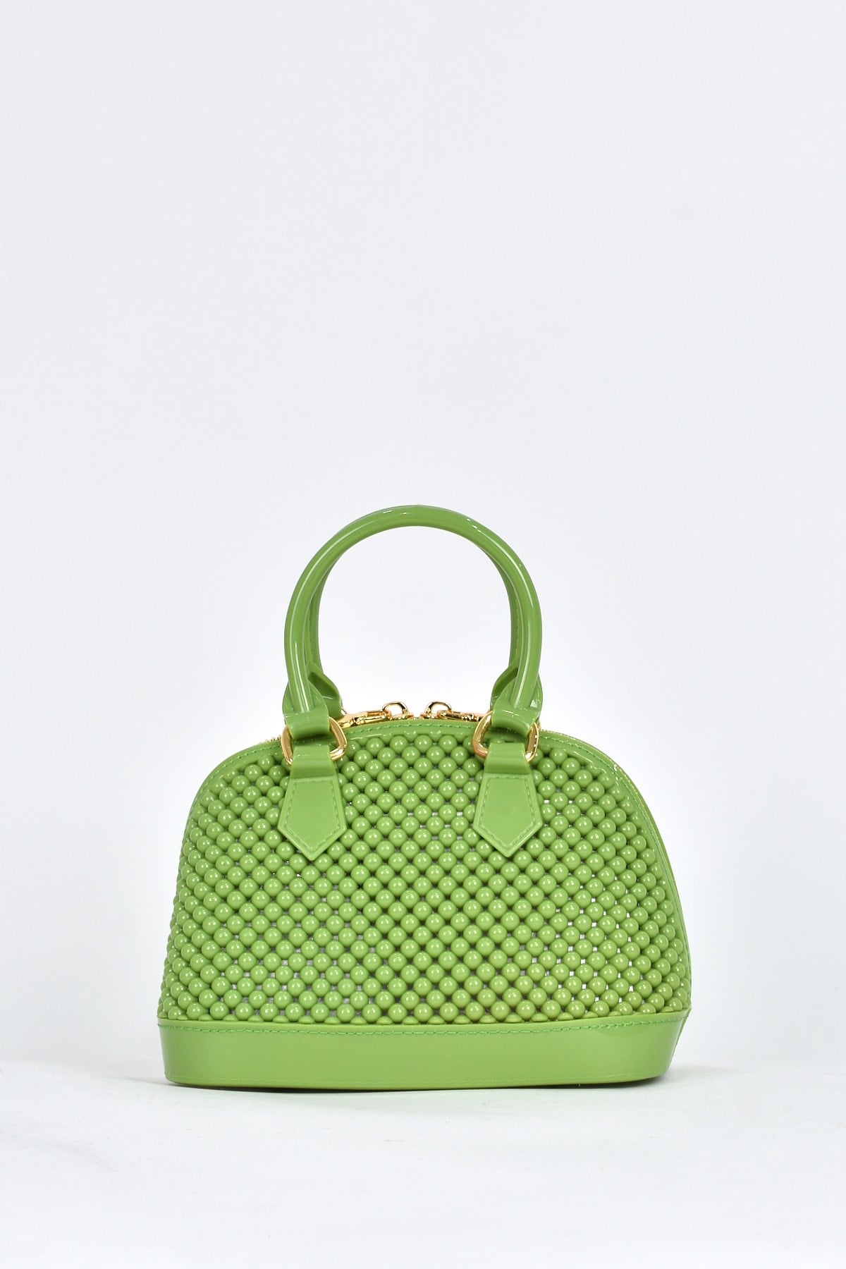 Elatae Kadın Omuz Askılı Silikon Çapraz Çanta Yeşil 26565