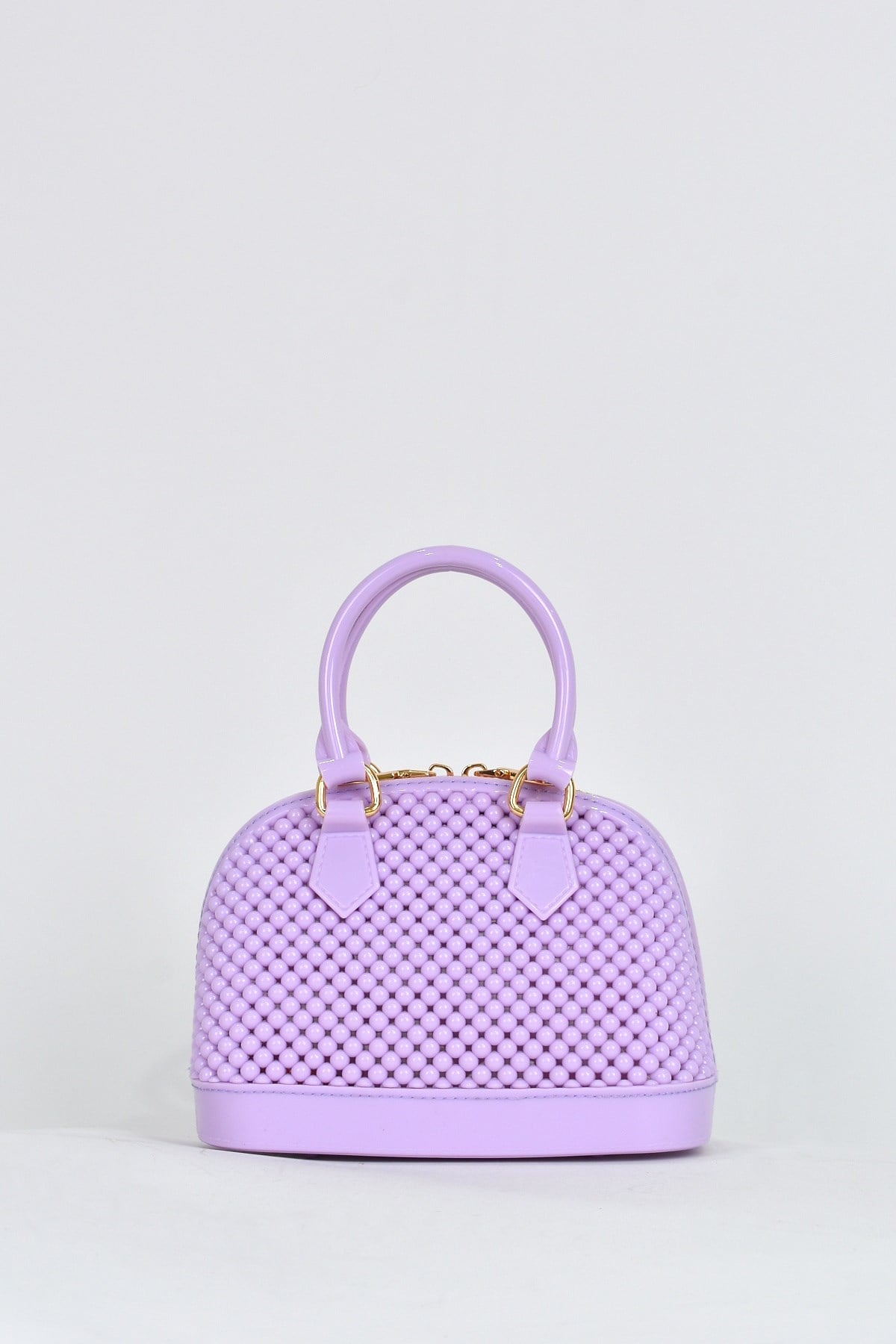 Elatae Kadın Omuz Askılı Silikon Çapraz Çanta Lila 26565