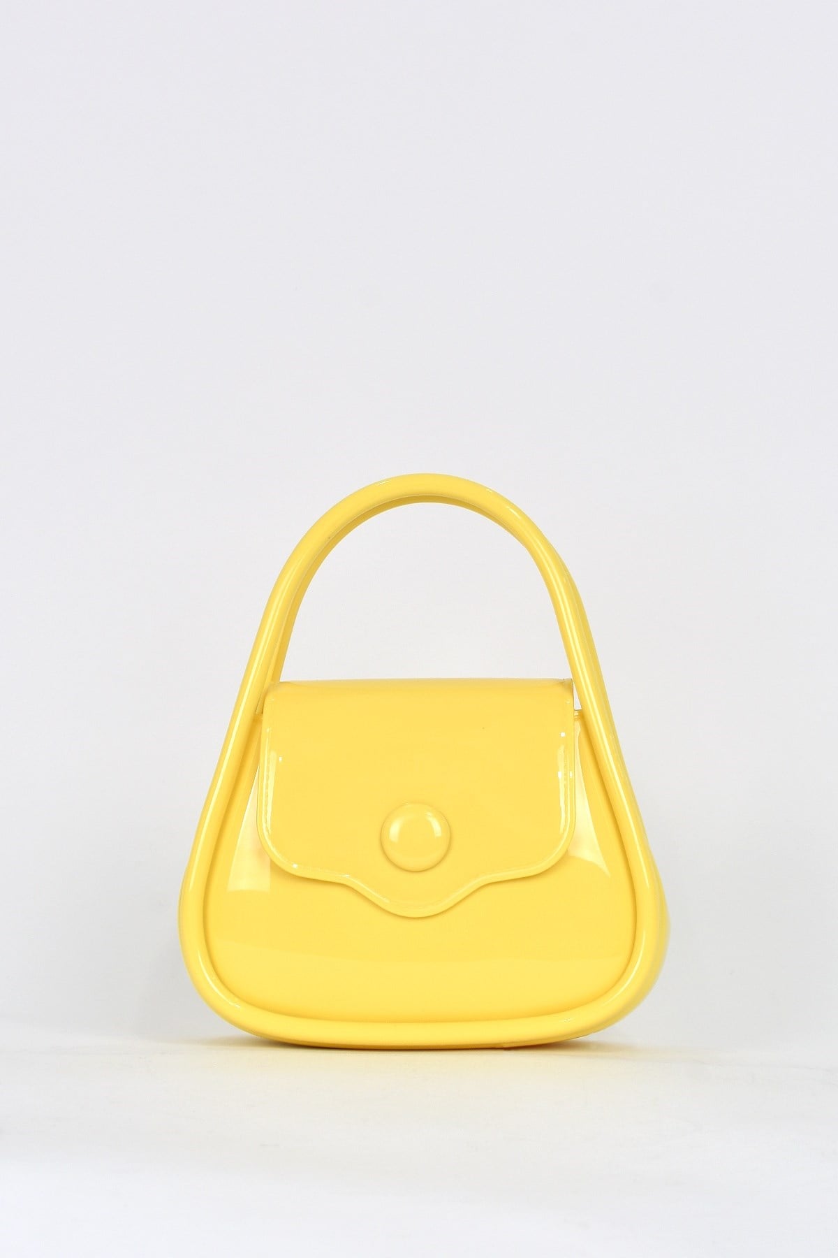 Elatae Kadın Omuz Askılı Silikon Çapraz Çanta Sarı 26660