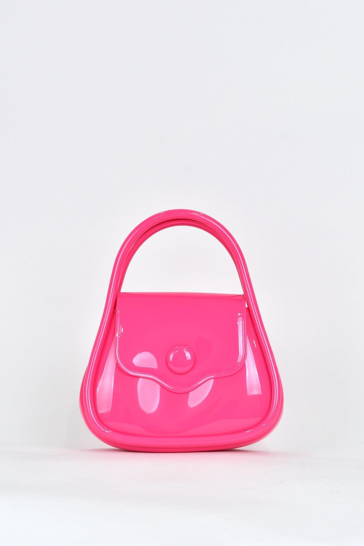 Elatae Kadın Omuz Askılı Silikon Çapraz Çanta Pembe 26660